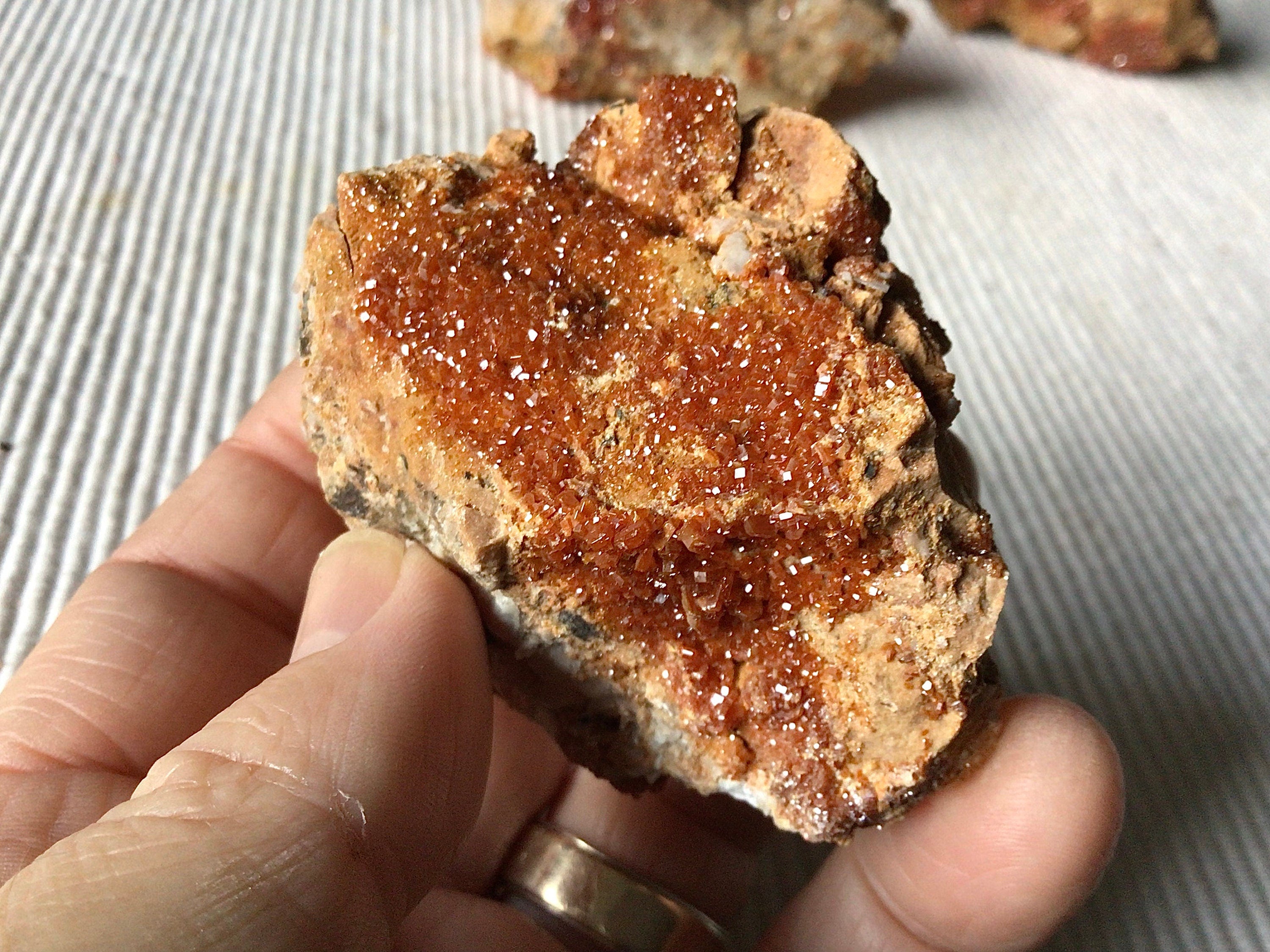 182g Vanadinite Crystals on Matrix Specimen 2A