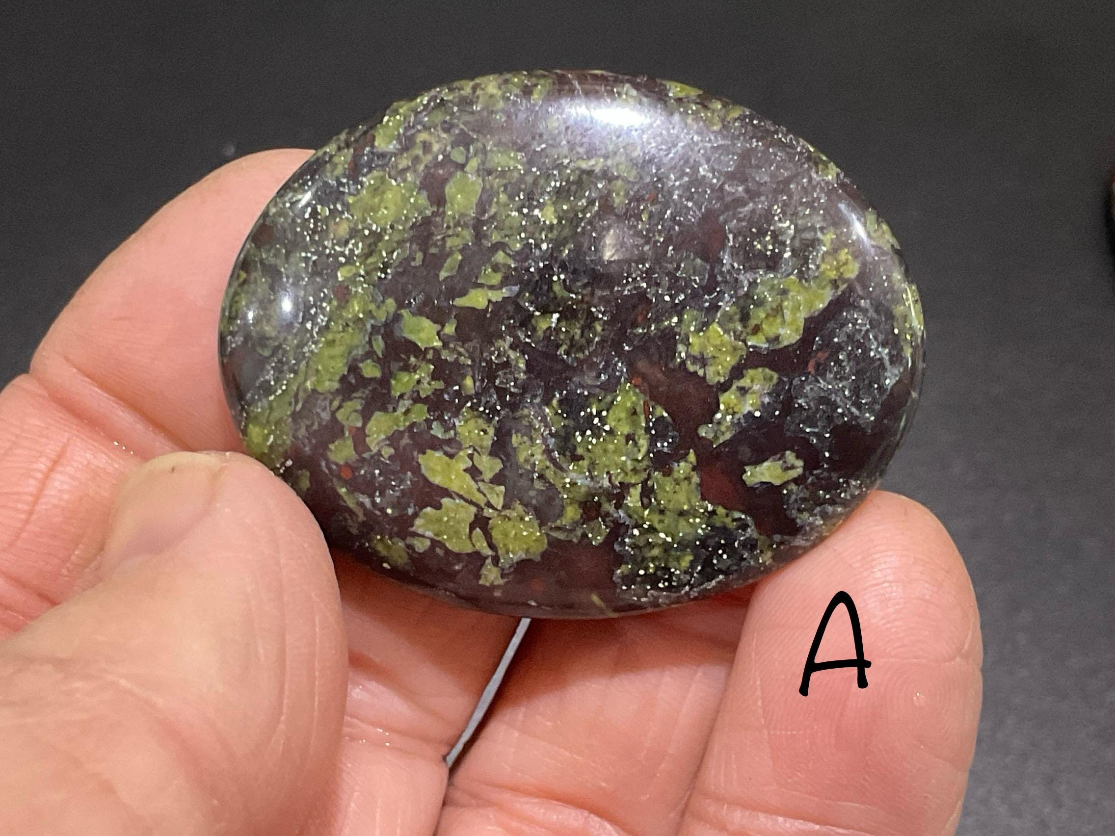 Dragons Blood Jasper Thumb/Worry Stone Group 3