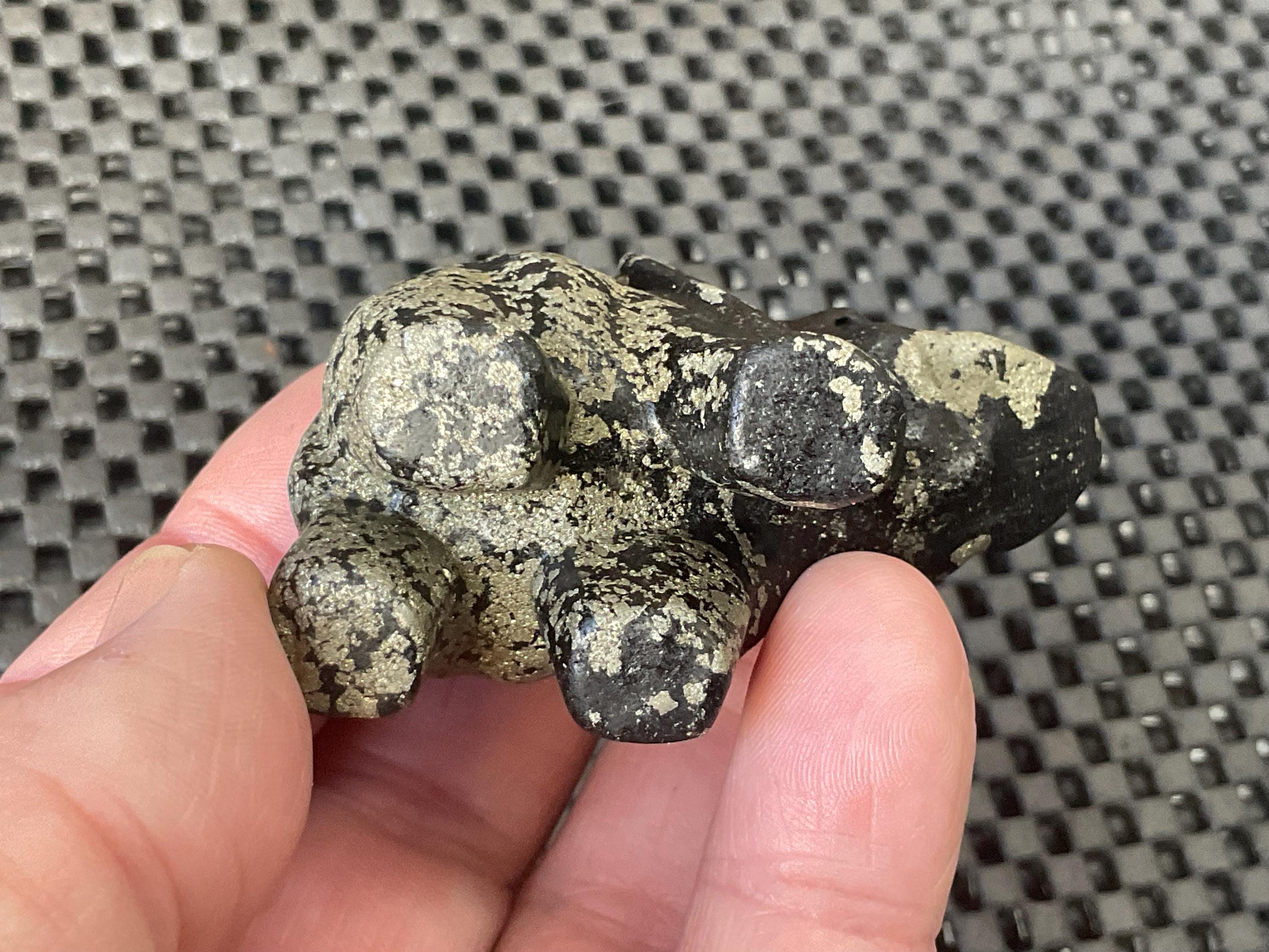 Pyrite Elephant Carving