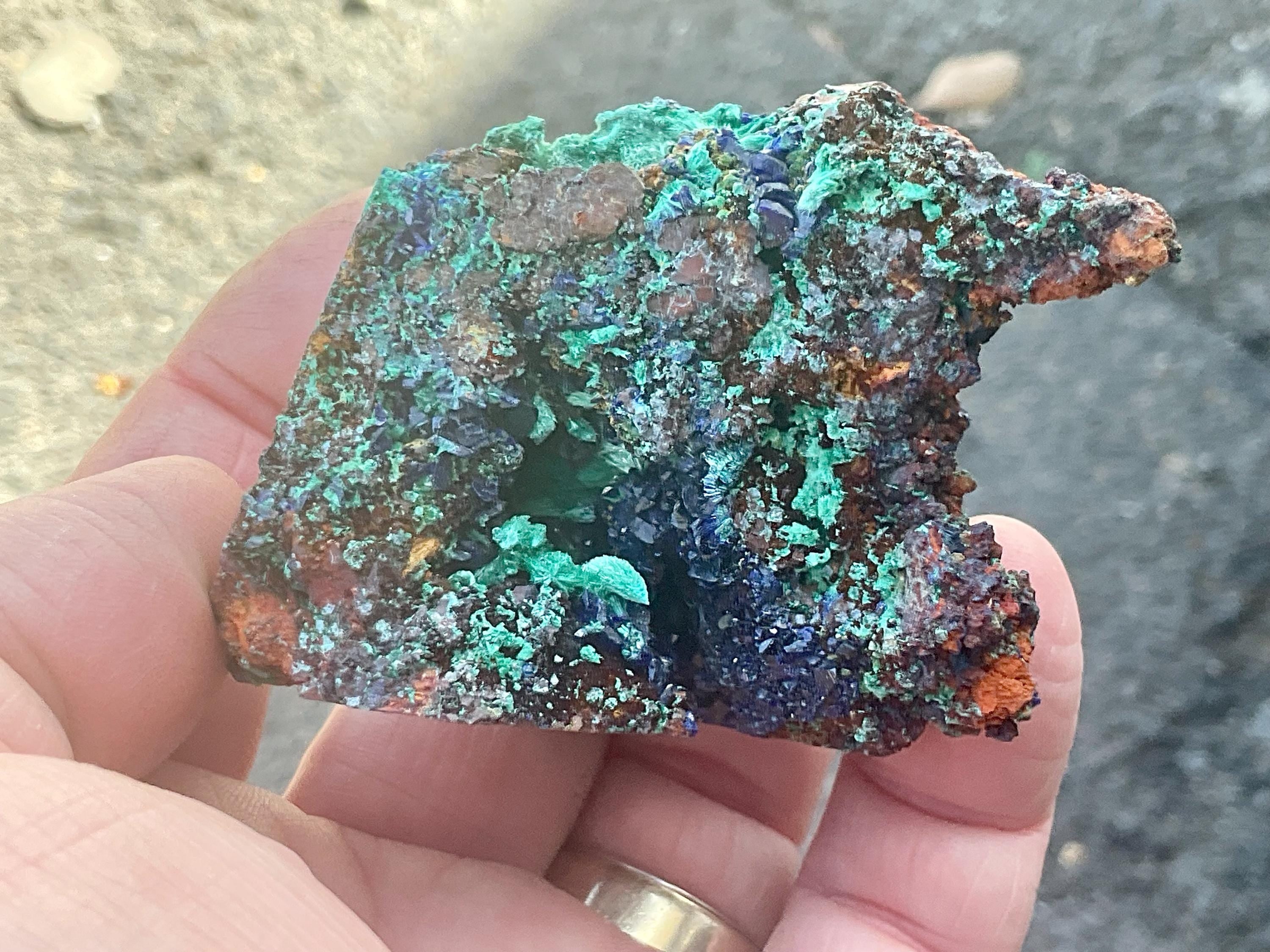 158g Azurite with Malachite Specimen 4A from Anhui, China