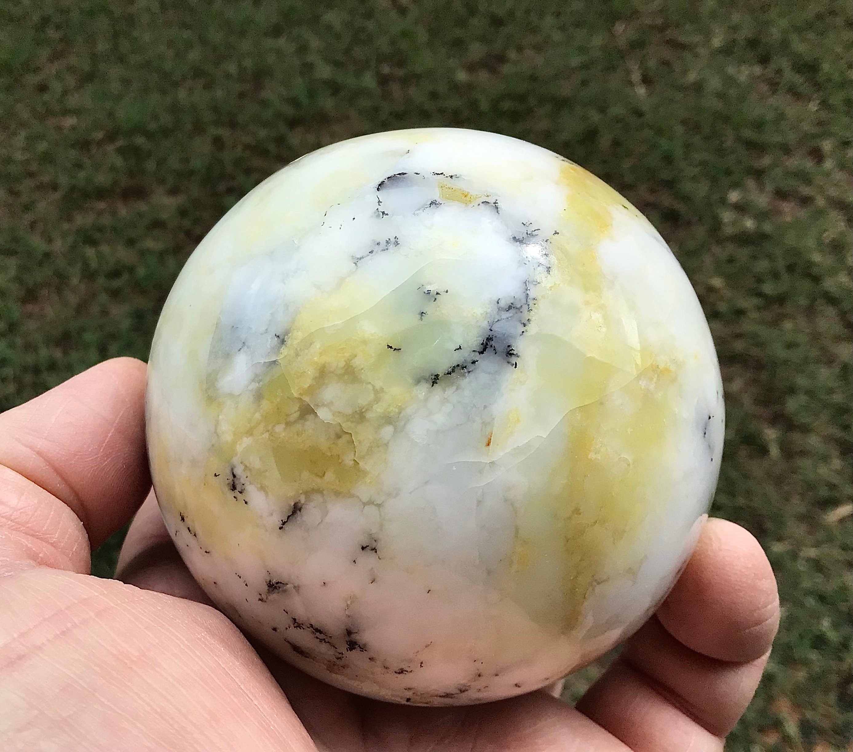 537g Dendritic Opal (Merlinite) Sphere C