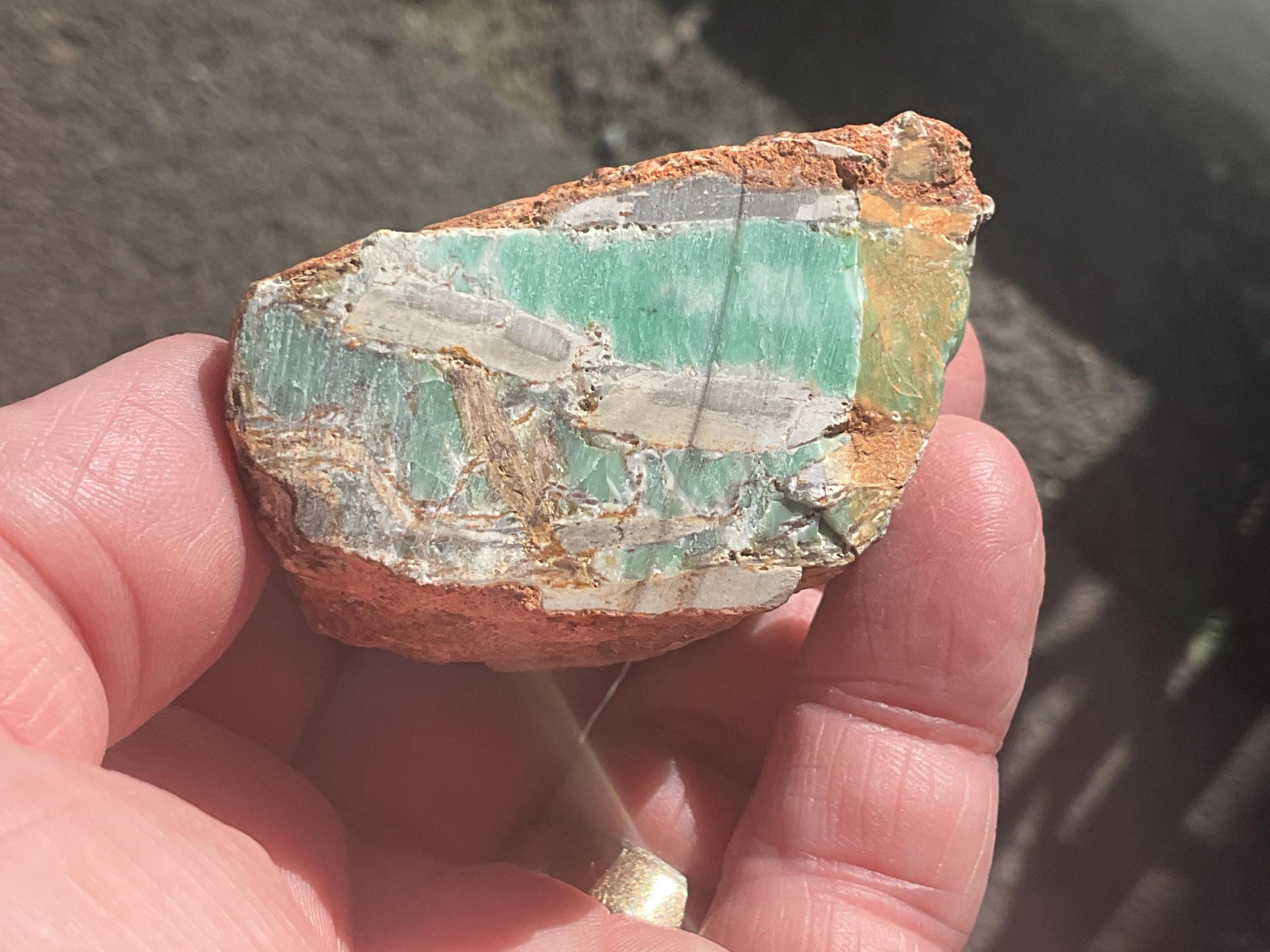 116g Sliced Western Australian Variscite Piece 1C