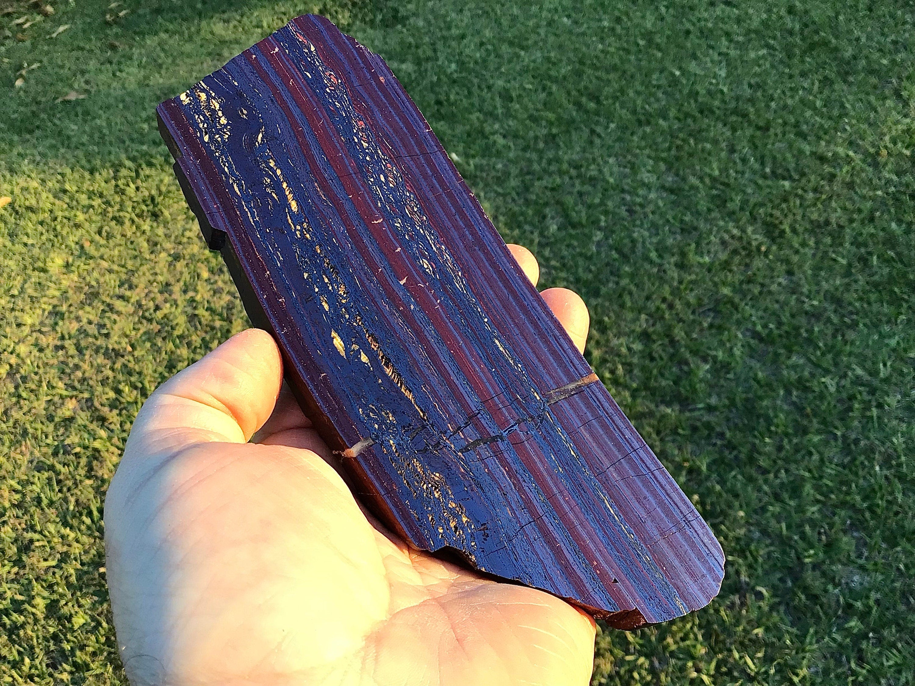 489g Polished Western Australian Tiger Iron Slab 6A