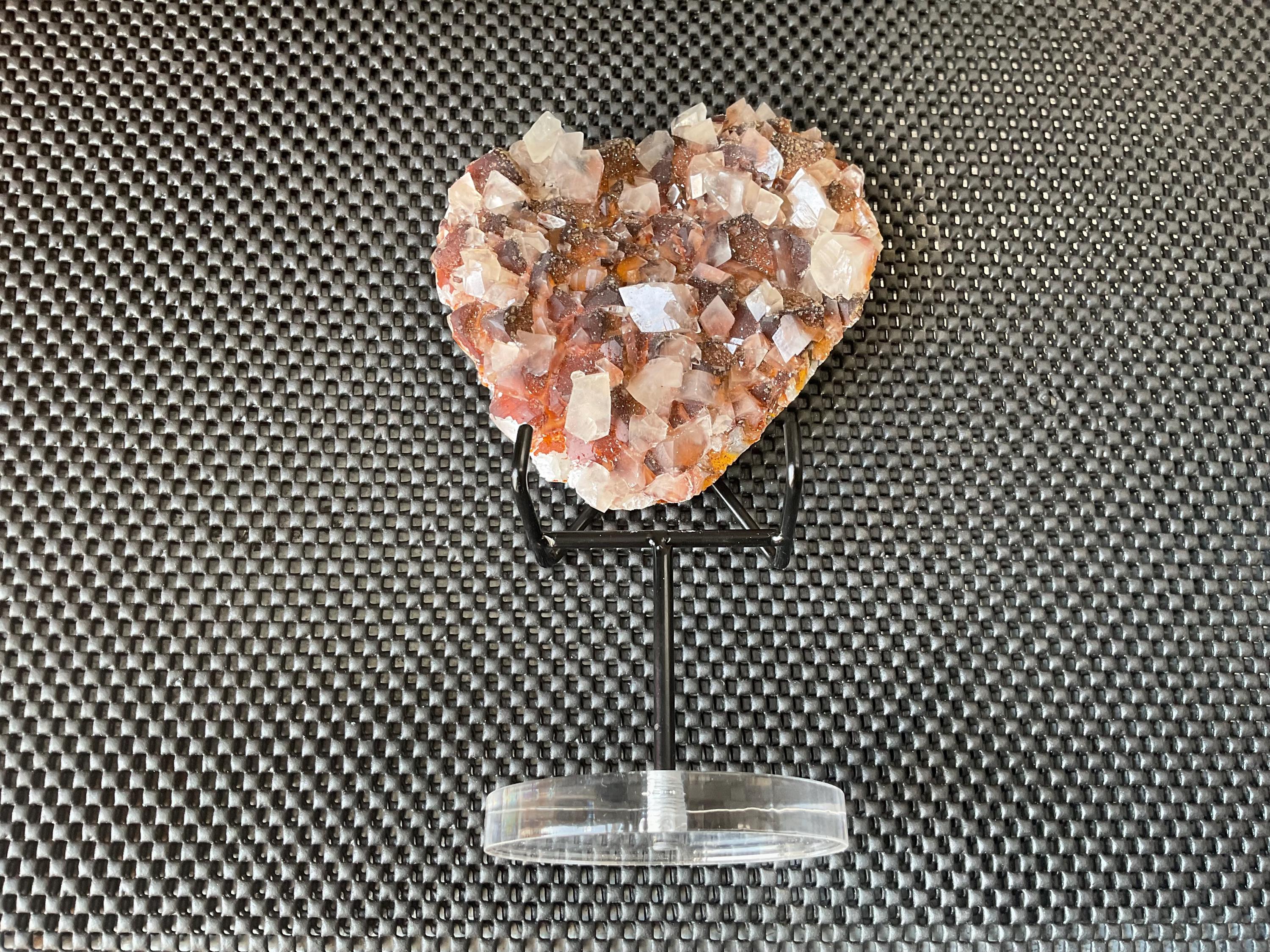 680g Multi Generational Calcite with Hematite from Hubei, China