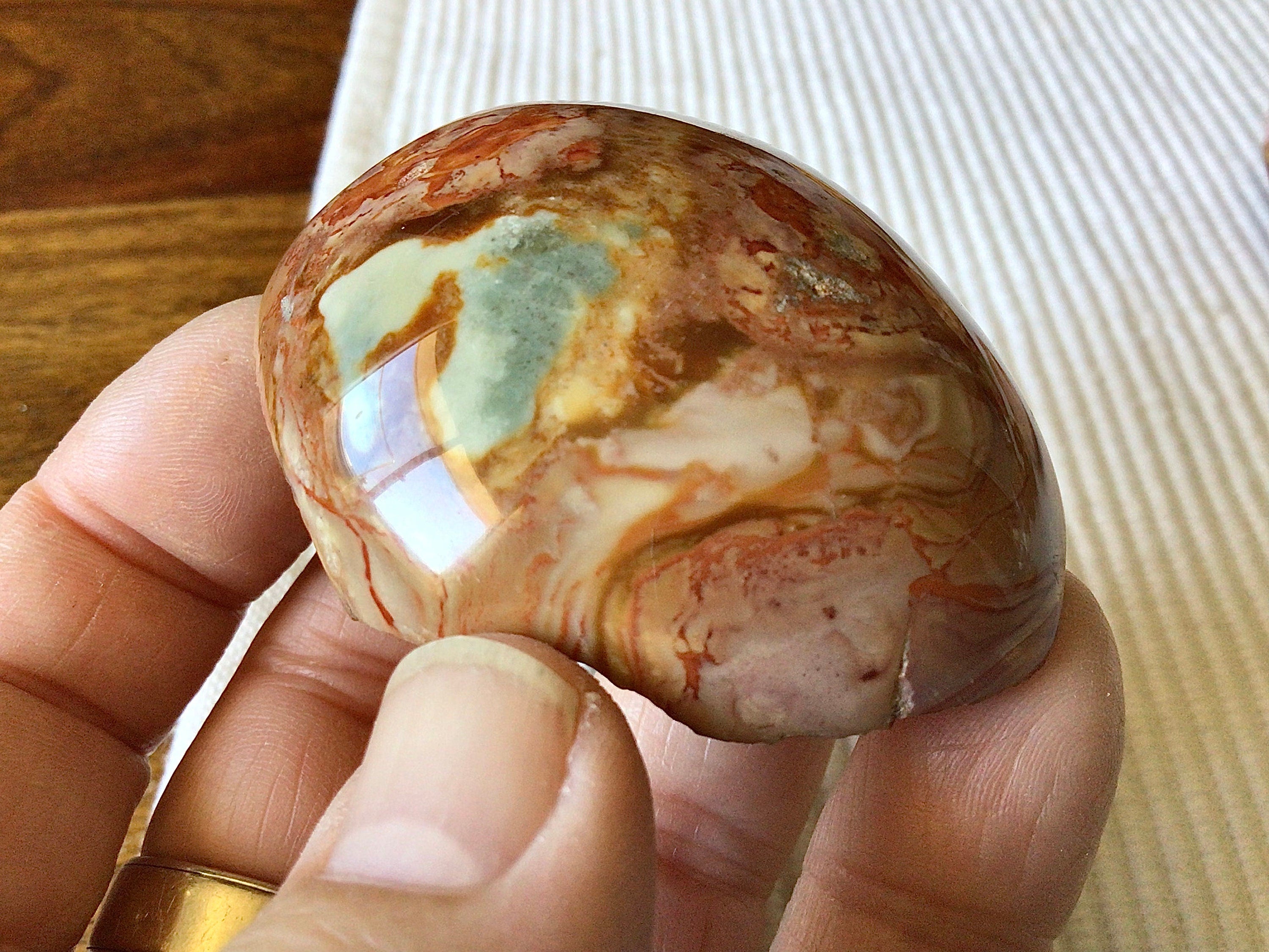 62g Polychrome Jasper One Side Polished 12B