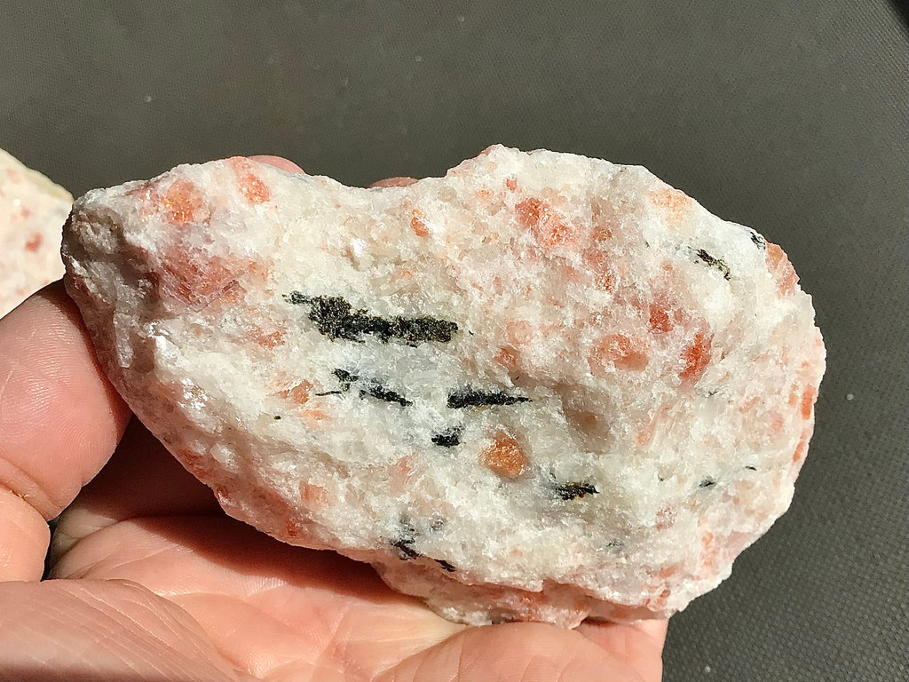 310g Sunstone with Biotite Mica Rough Piece F