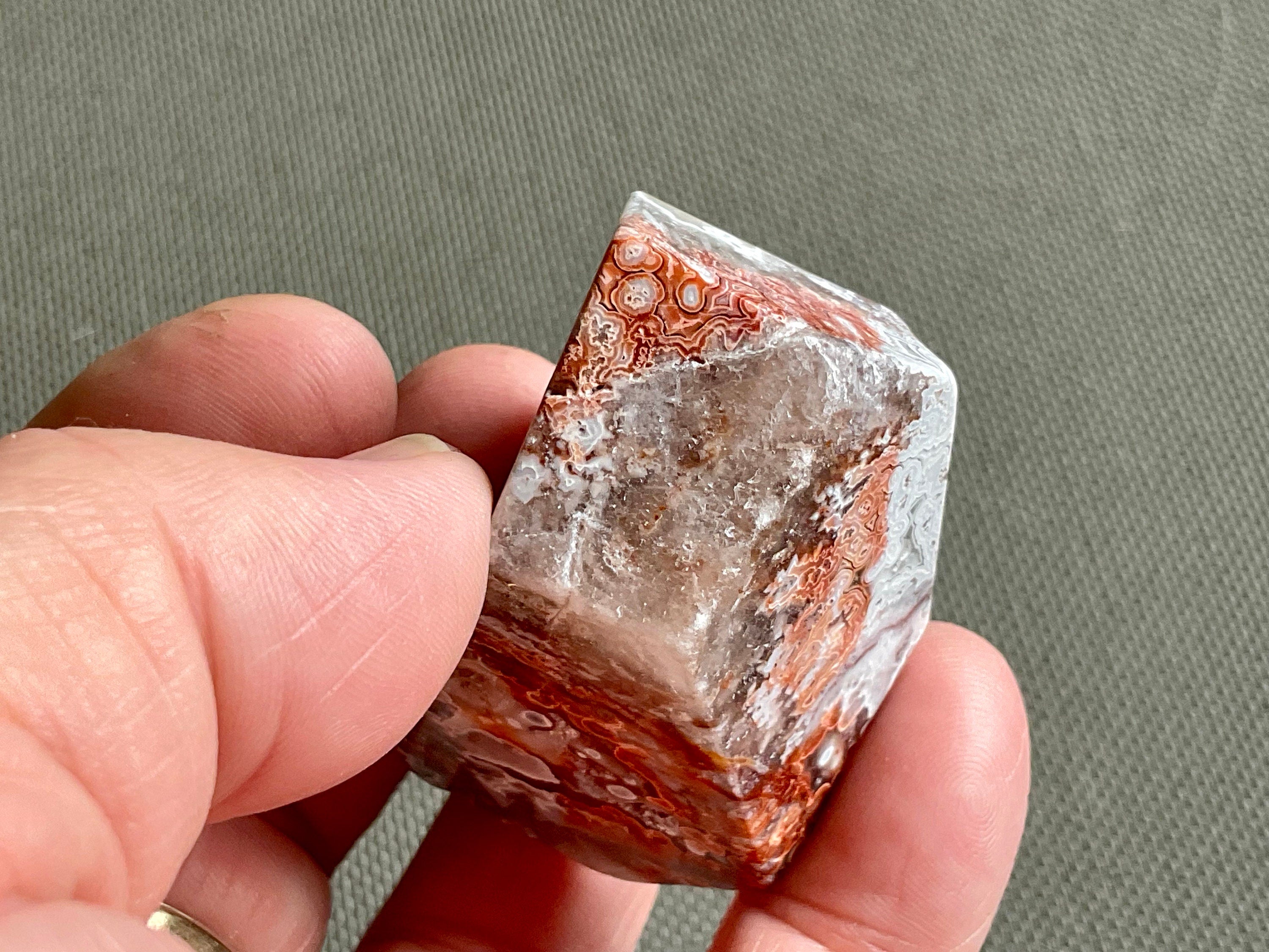 81g Mexican Crazy Lace Agate Freeform 5A