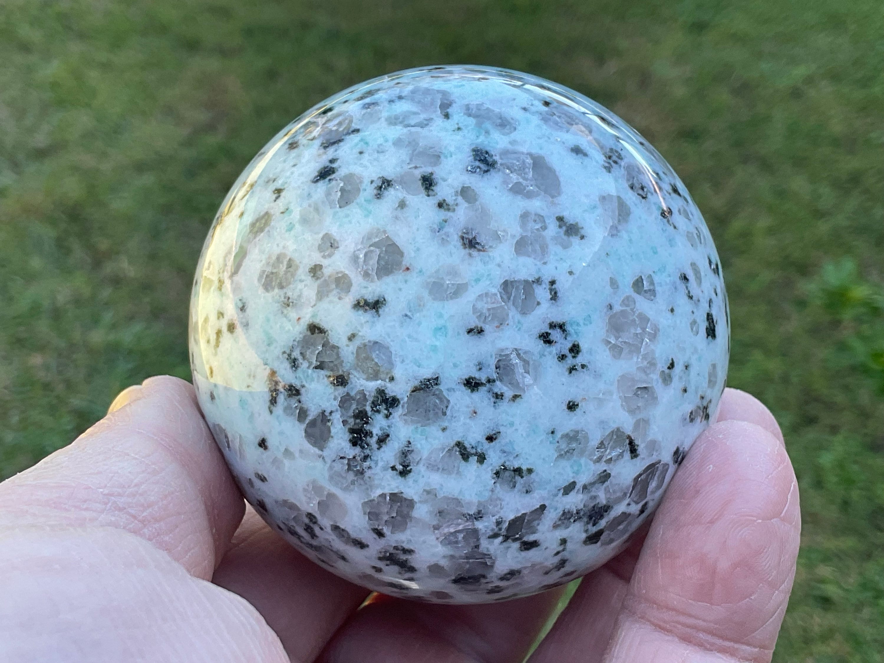 356g “Kiwi Jasper” Sphere 3B