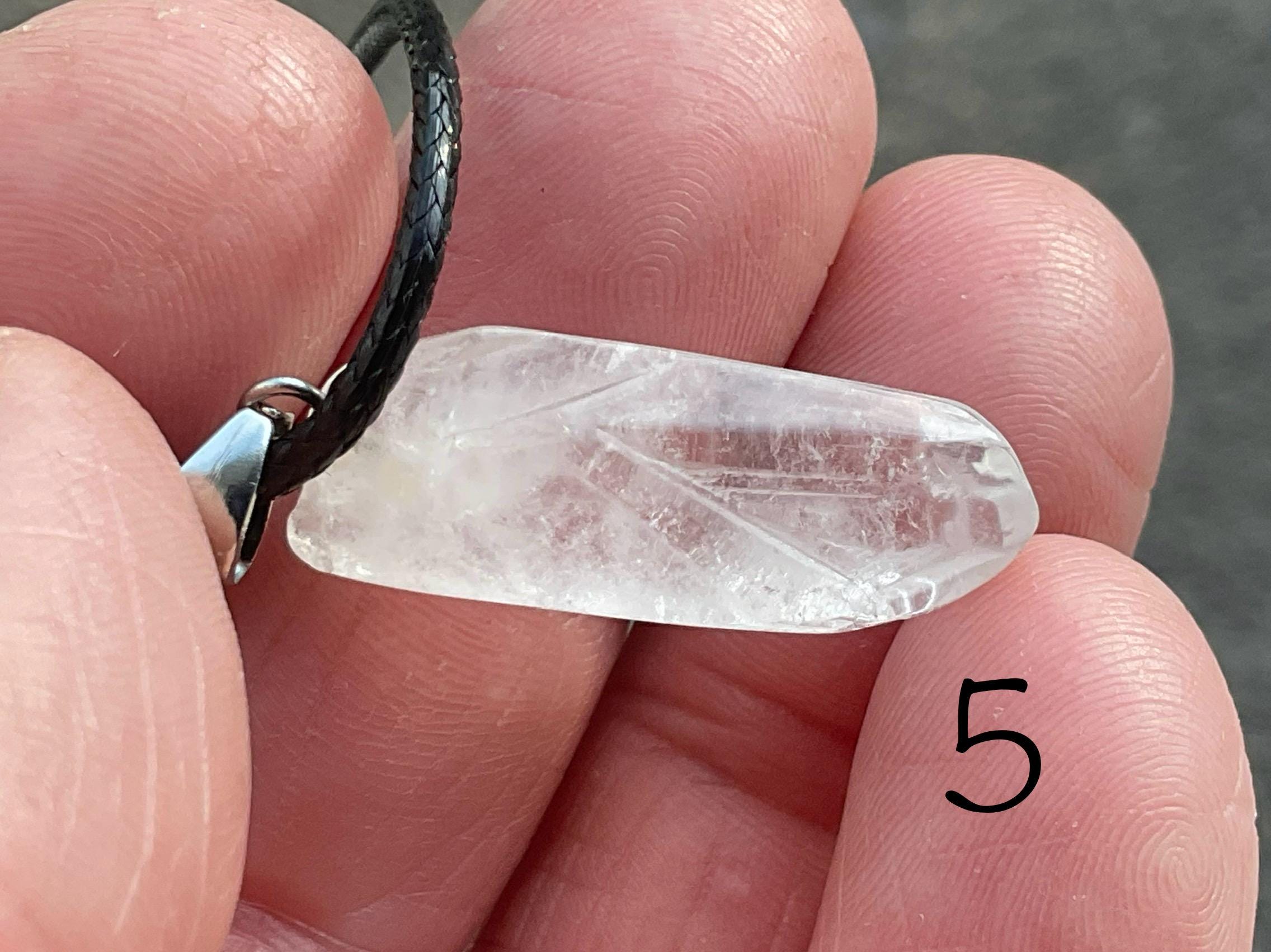 Clear Quartz Polished Point Pendant 5