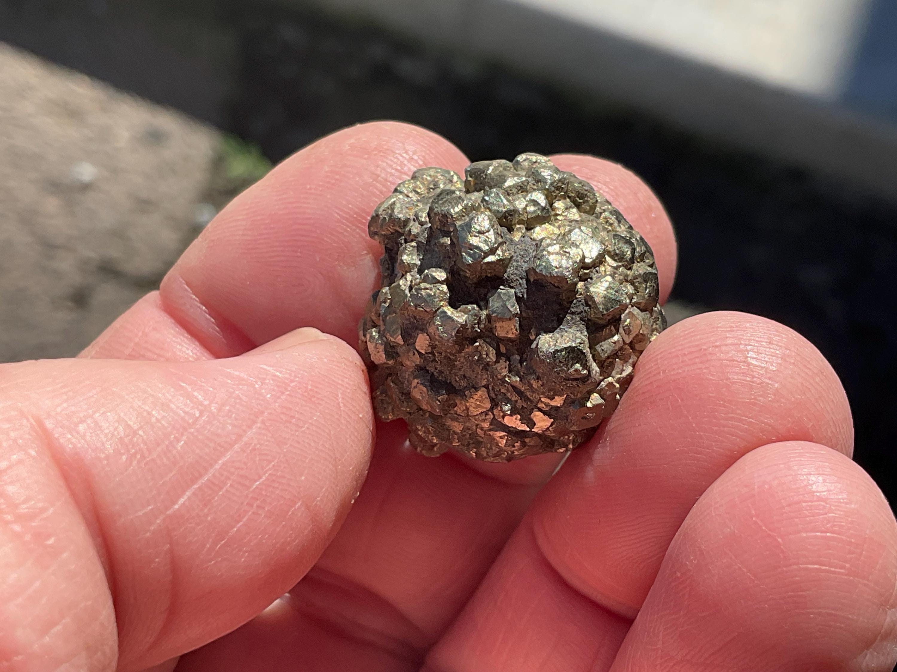 24g Natural Indonesian Pyrite after Marcasite Nodule 1A