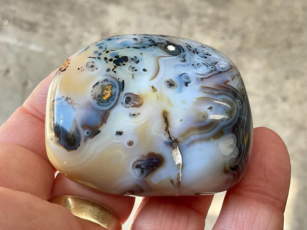 118g Dendritic Agate Palmstone A