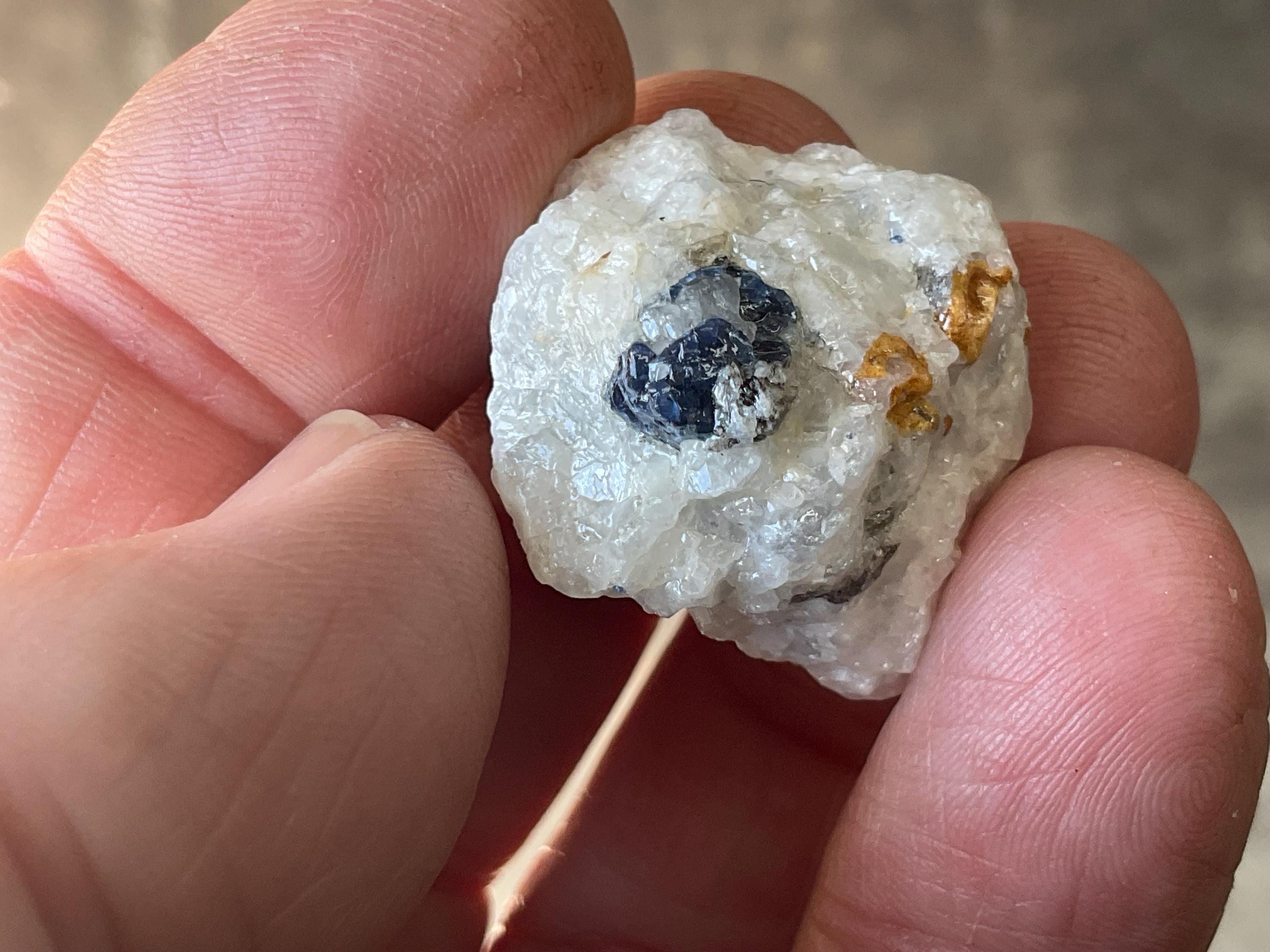 10g Natural Blue Spinel and Mica on Matrix from Pakistan Specimen 3