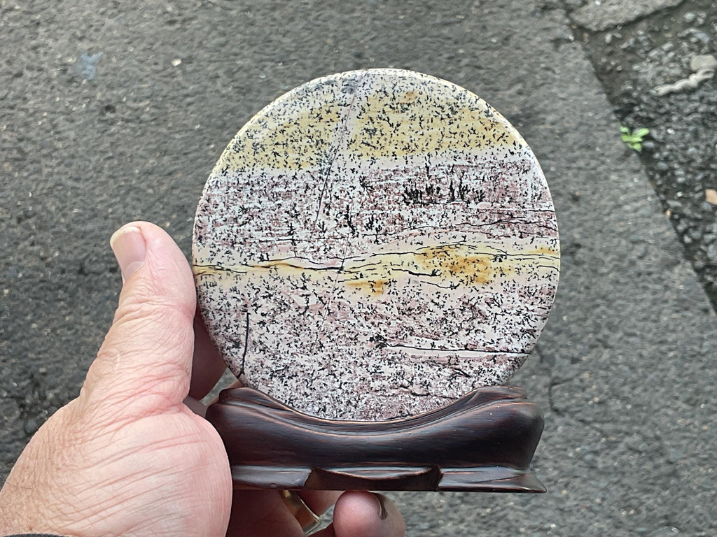 136g “Chinese Picture Jasper” display piece A