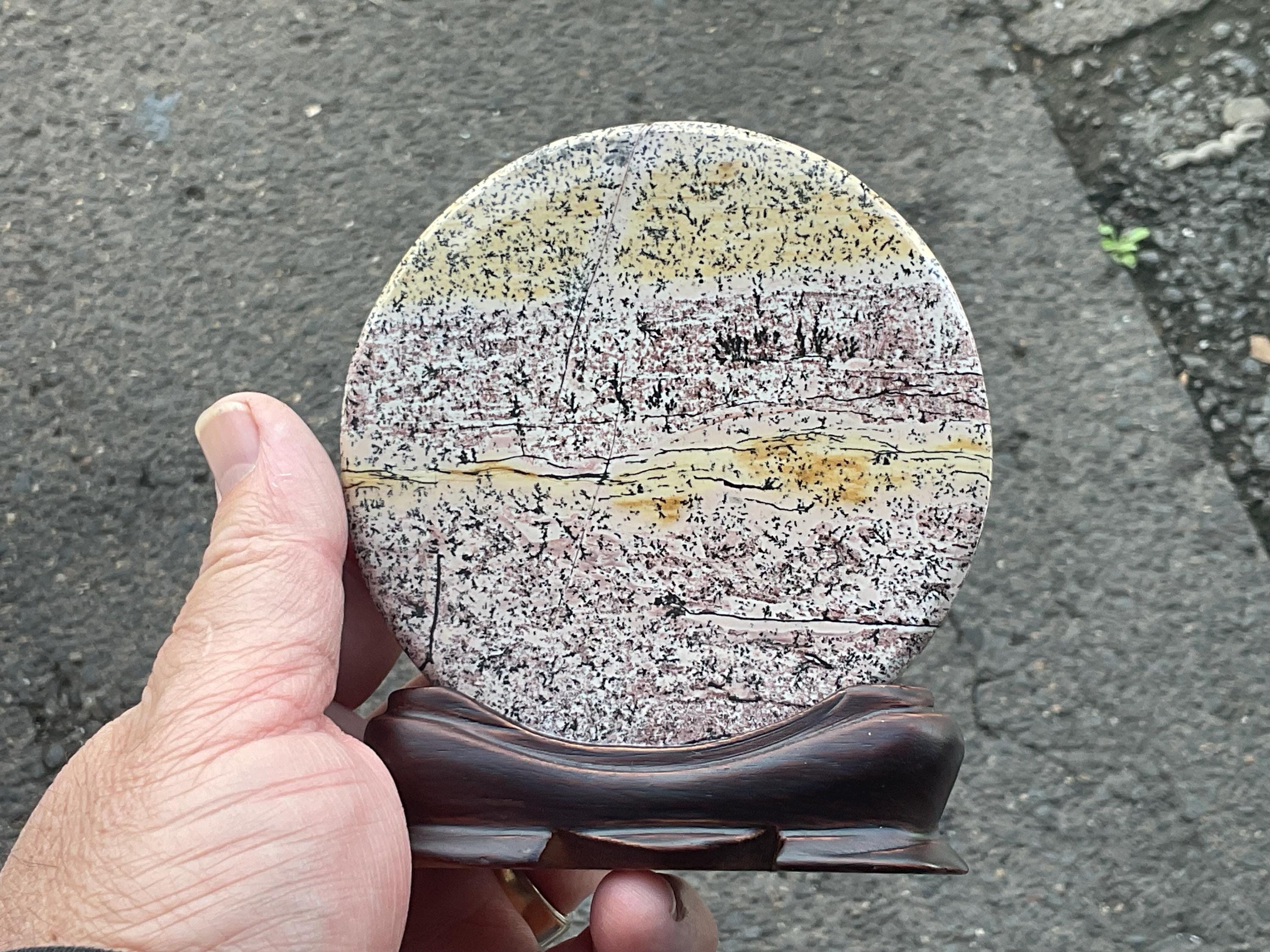 136g “Chinese Picture Jasper” display piece A