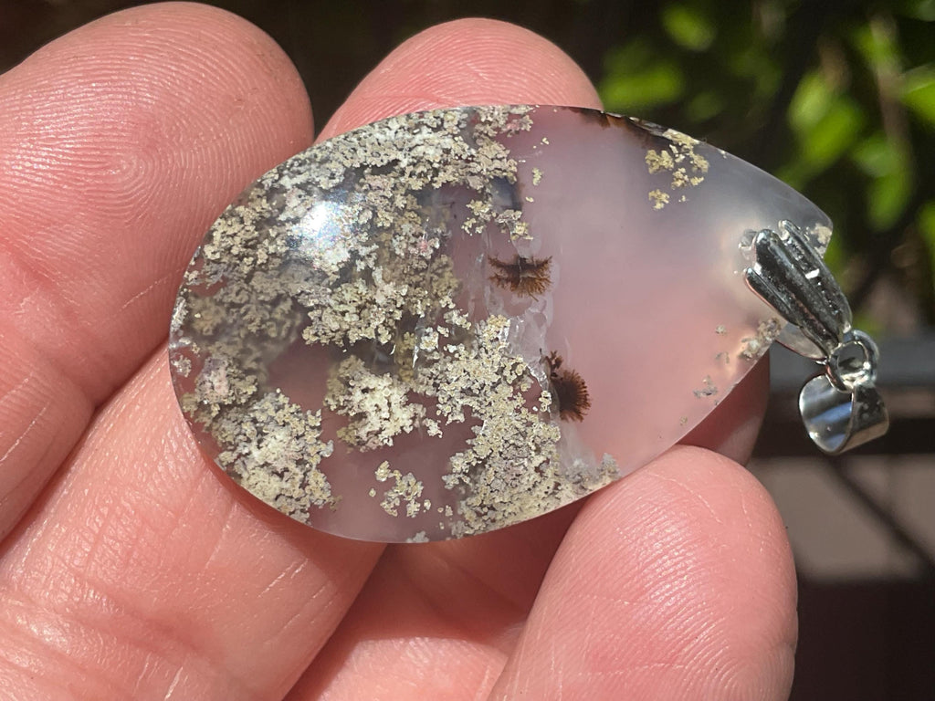 10g Moss Agate Pendant 5A