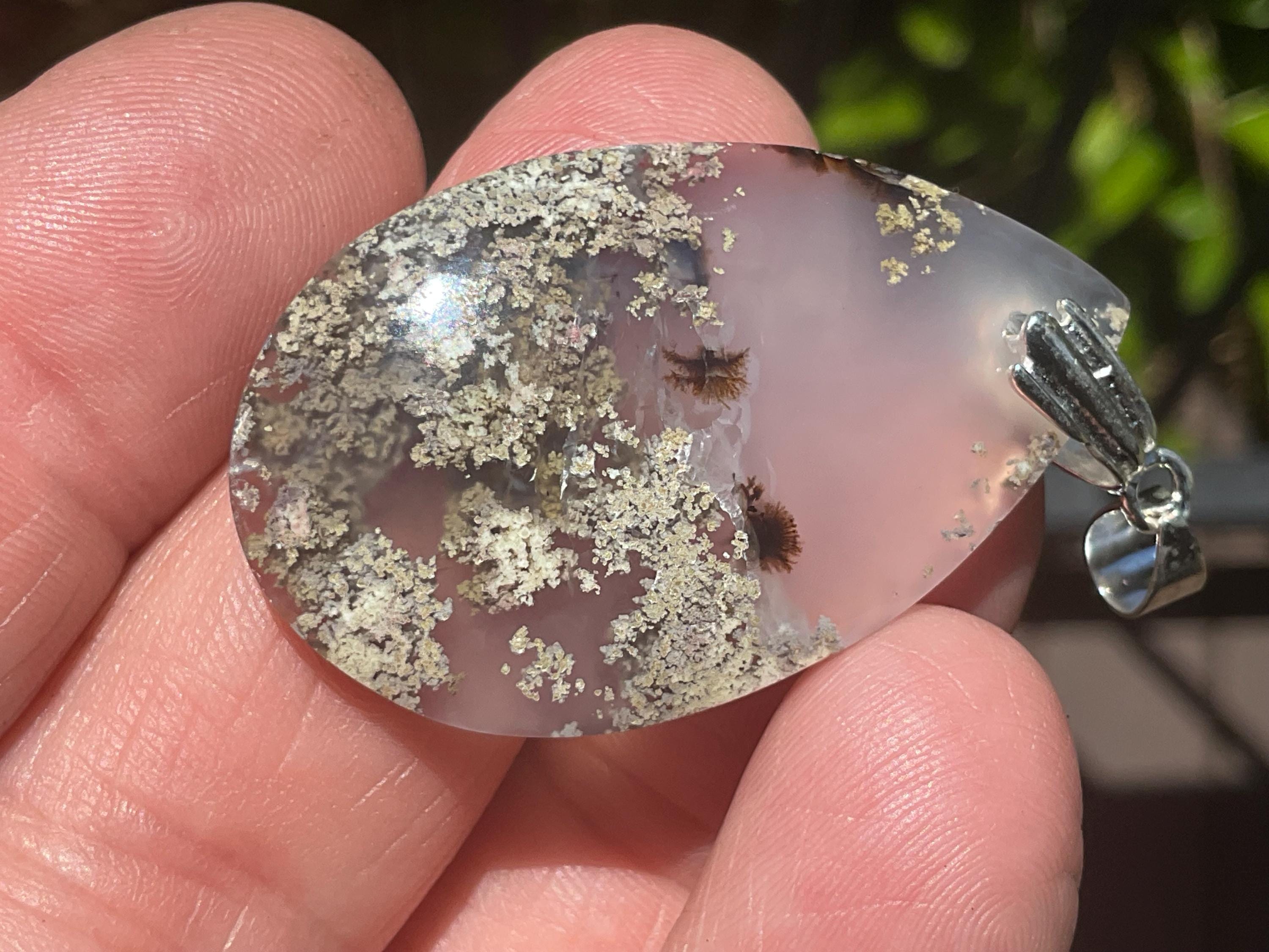 10g Moss Agate Pendant 5A