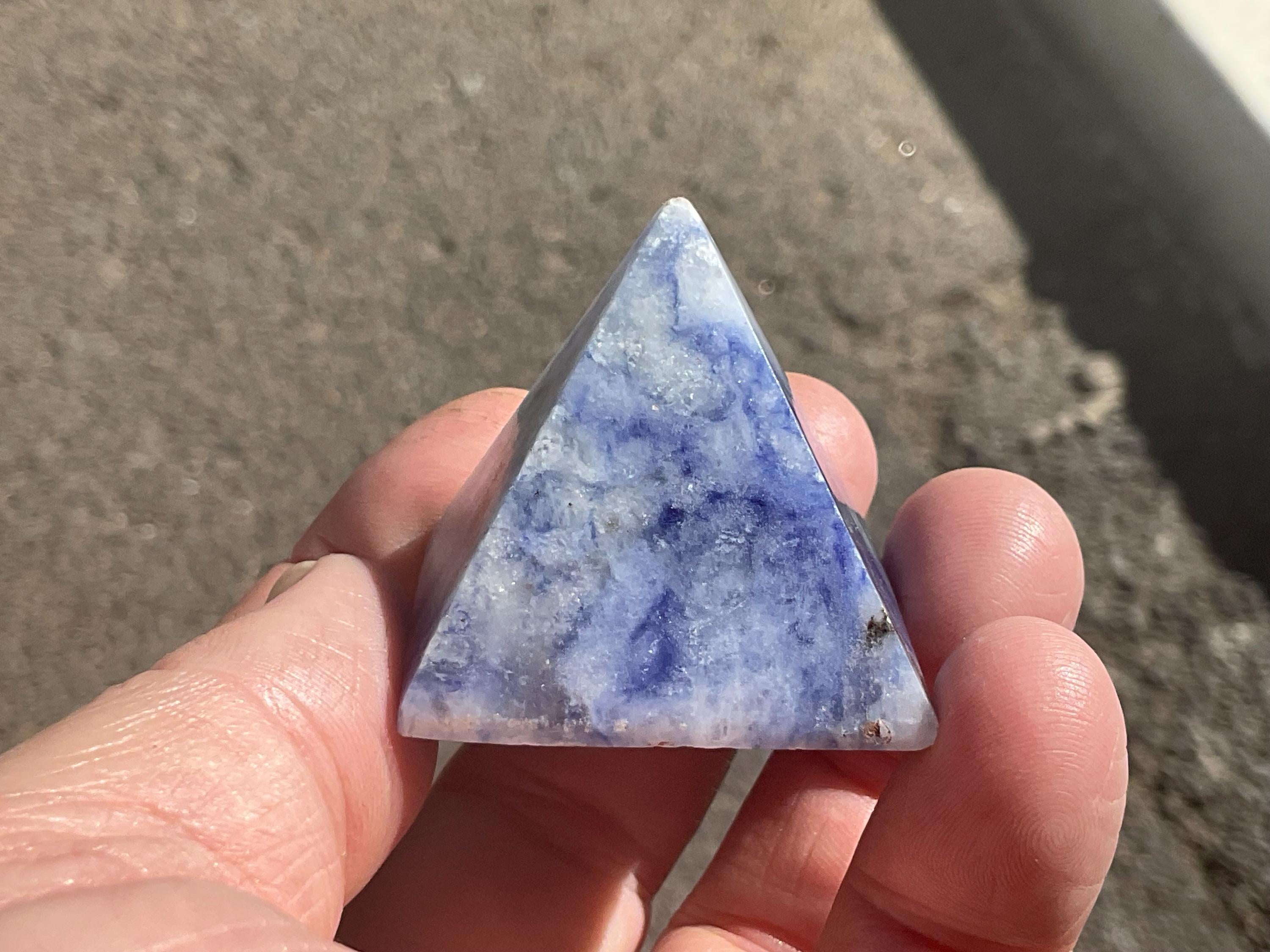 ** RESERVED FOR JULIA **50g Afghanite Pyramid 3B
