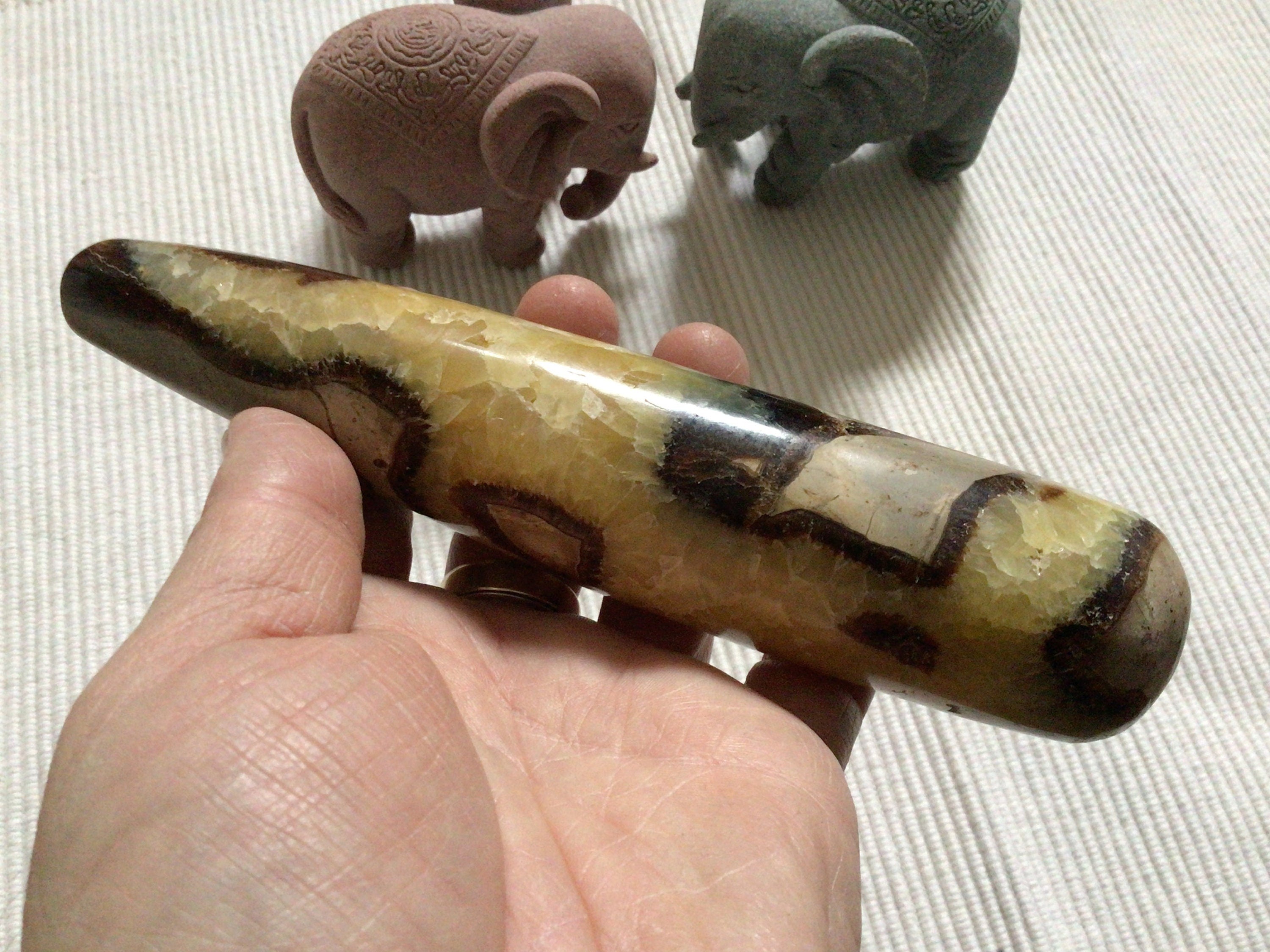 389g Madagascan Septarian Large Massage Wand C