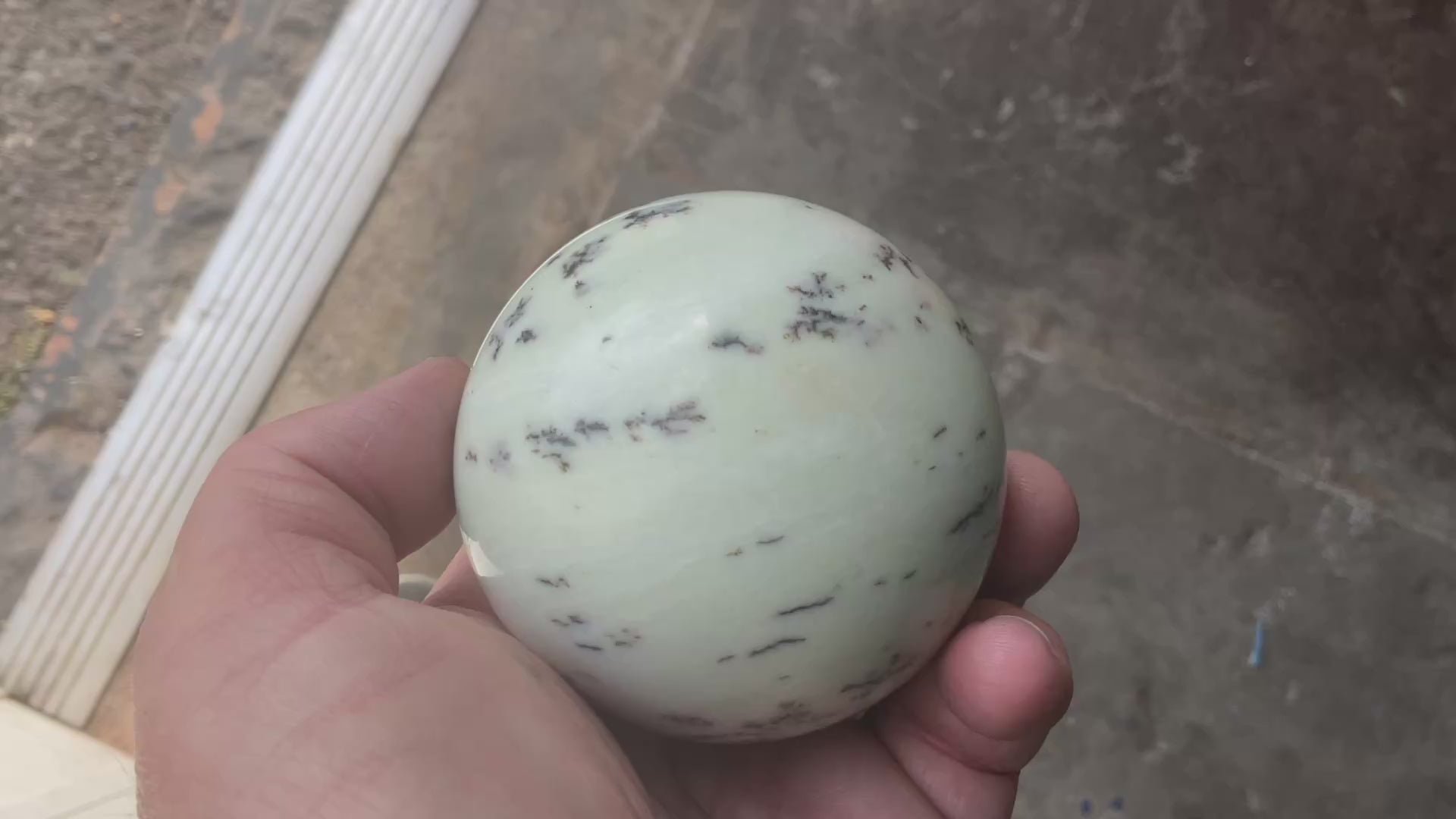 436g Chinese Dendritic Jasper/Siltstone Sphere C
