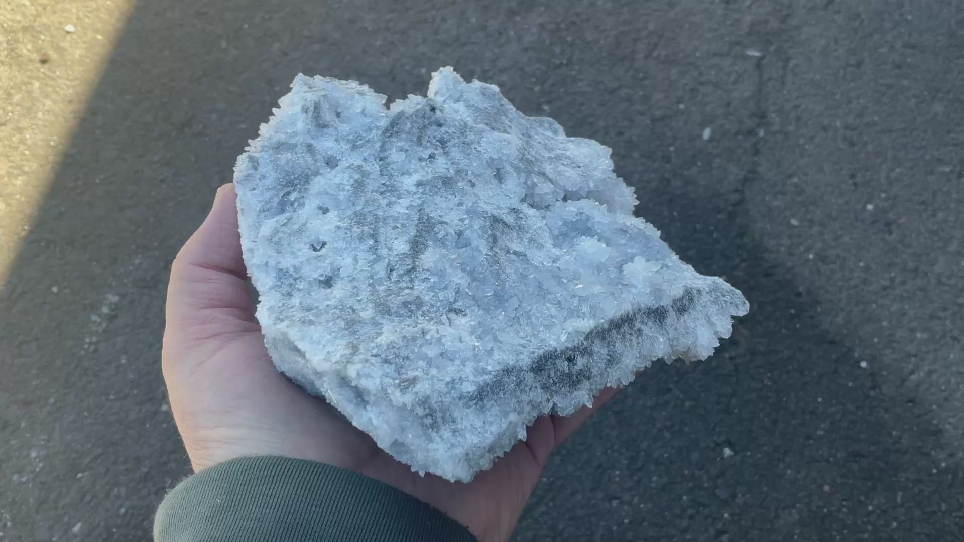 1.382kg XL Diamond Calcite on Quartz/Sphalerite Specimen