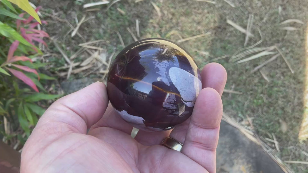 319g (5.2cm diameter) Mookaite Sphere 6A