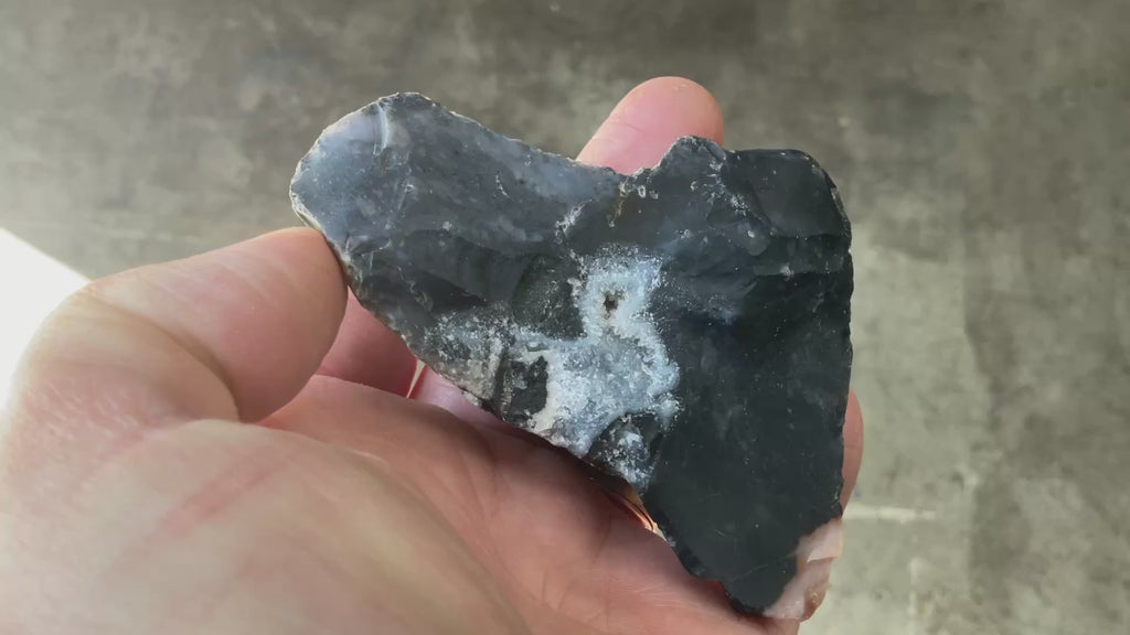 152g Sardonyx Rough with Quartz Vug Specimen