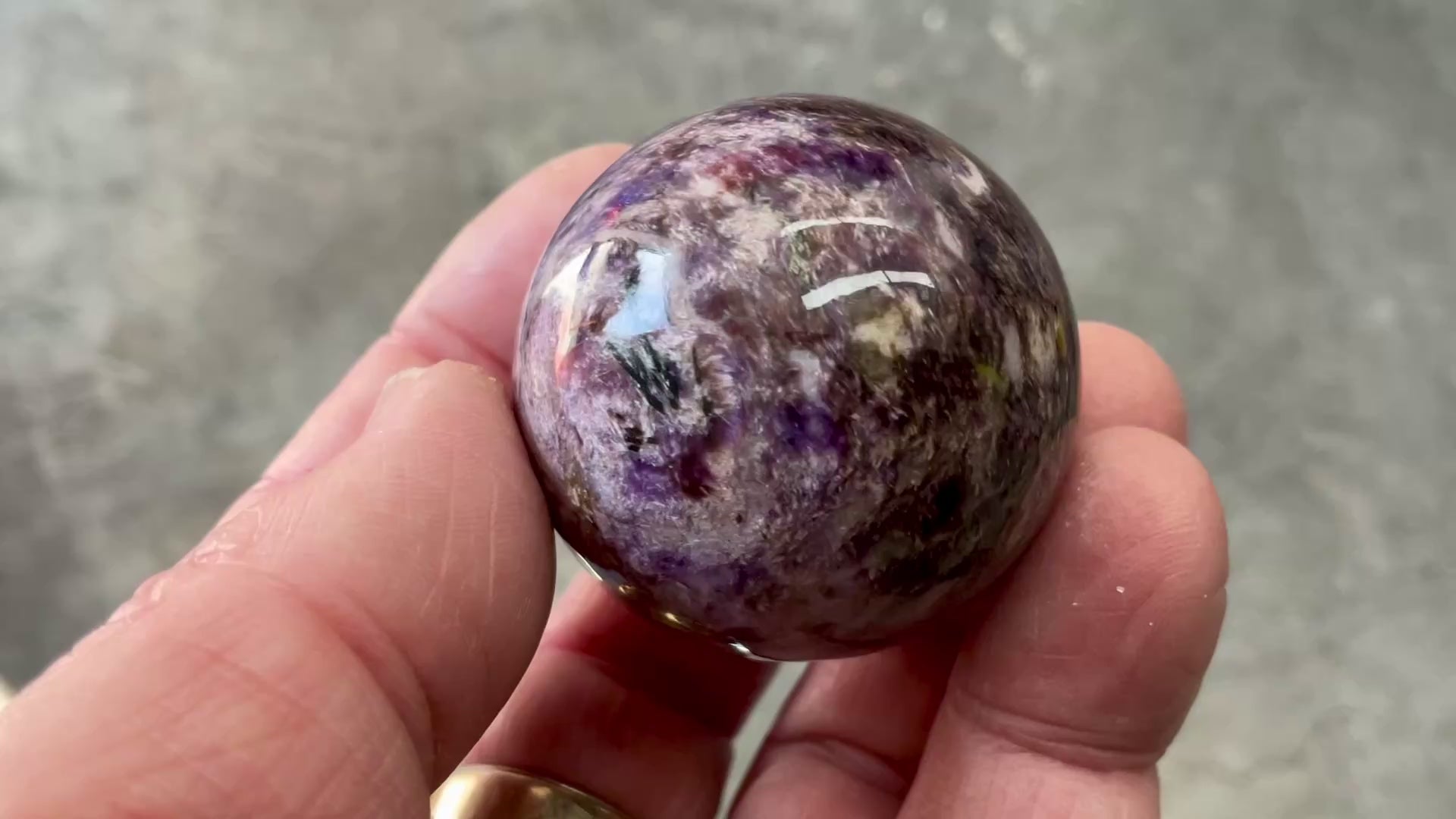 90g Charoite Sphere A