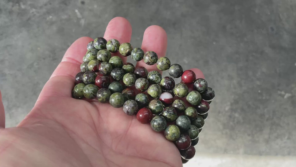 “Dragons Blood” Jasper 8mm Bead Bracelet
