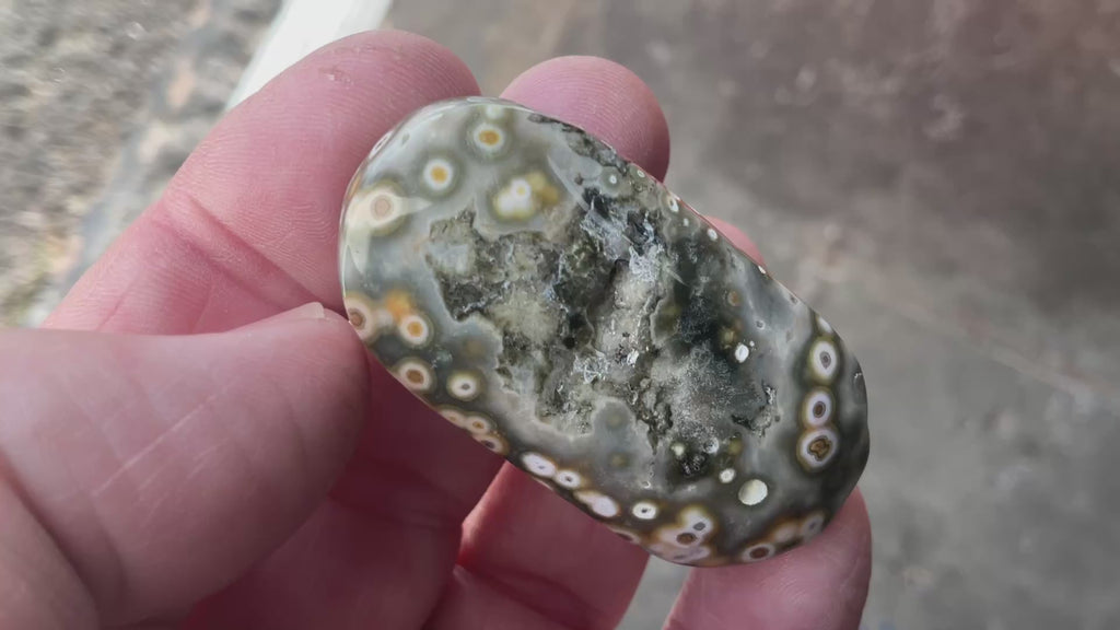 32g 8th Vein Ocean Jasper Palmstone 1C
