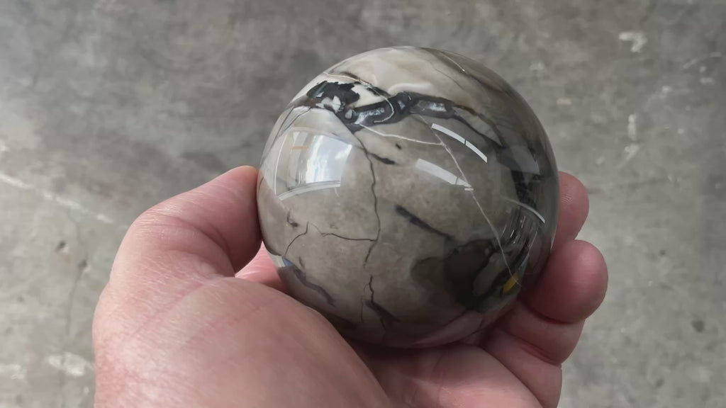 420g Volcano Agate Sphere 2A