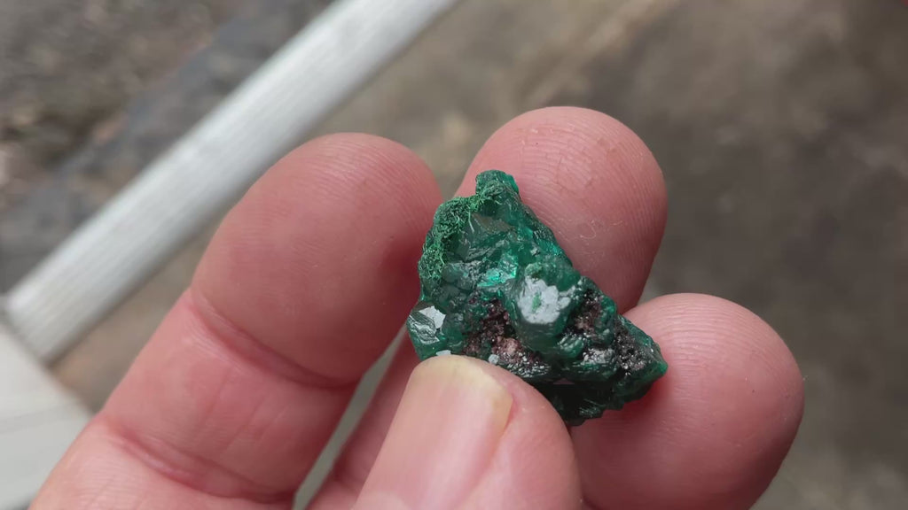 RESERVED FOR JULIA **5g Congolese Dioptase Natural Specimen 3B