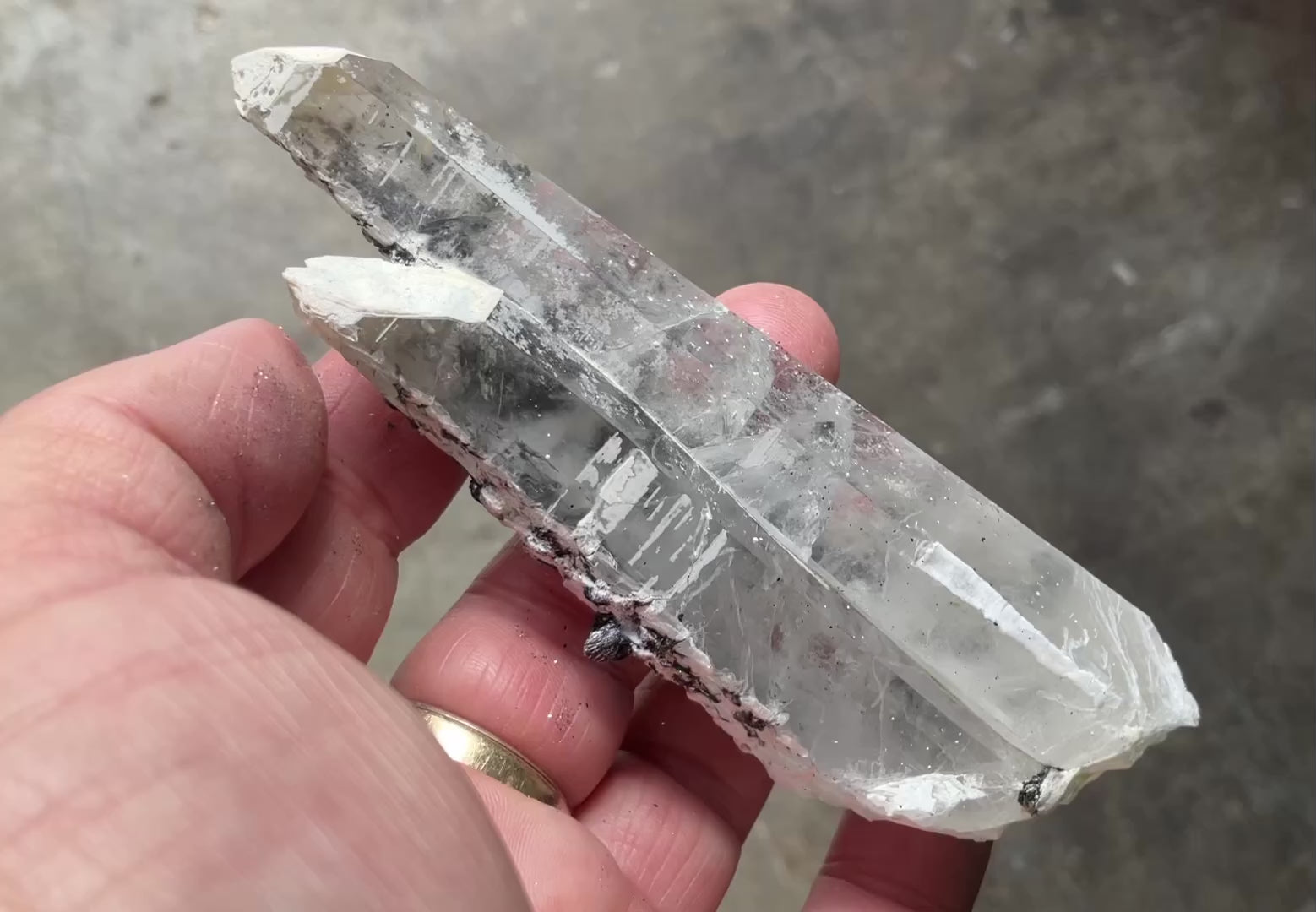 106g Specularite Quartz Specimen from Inner Mongolia 9C