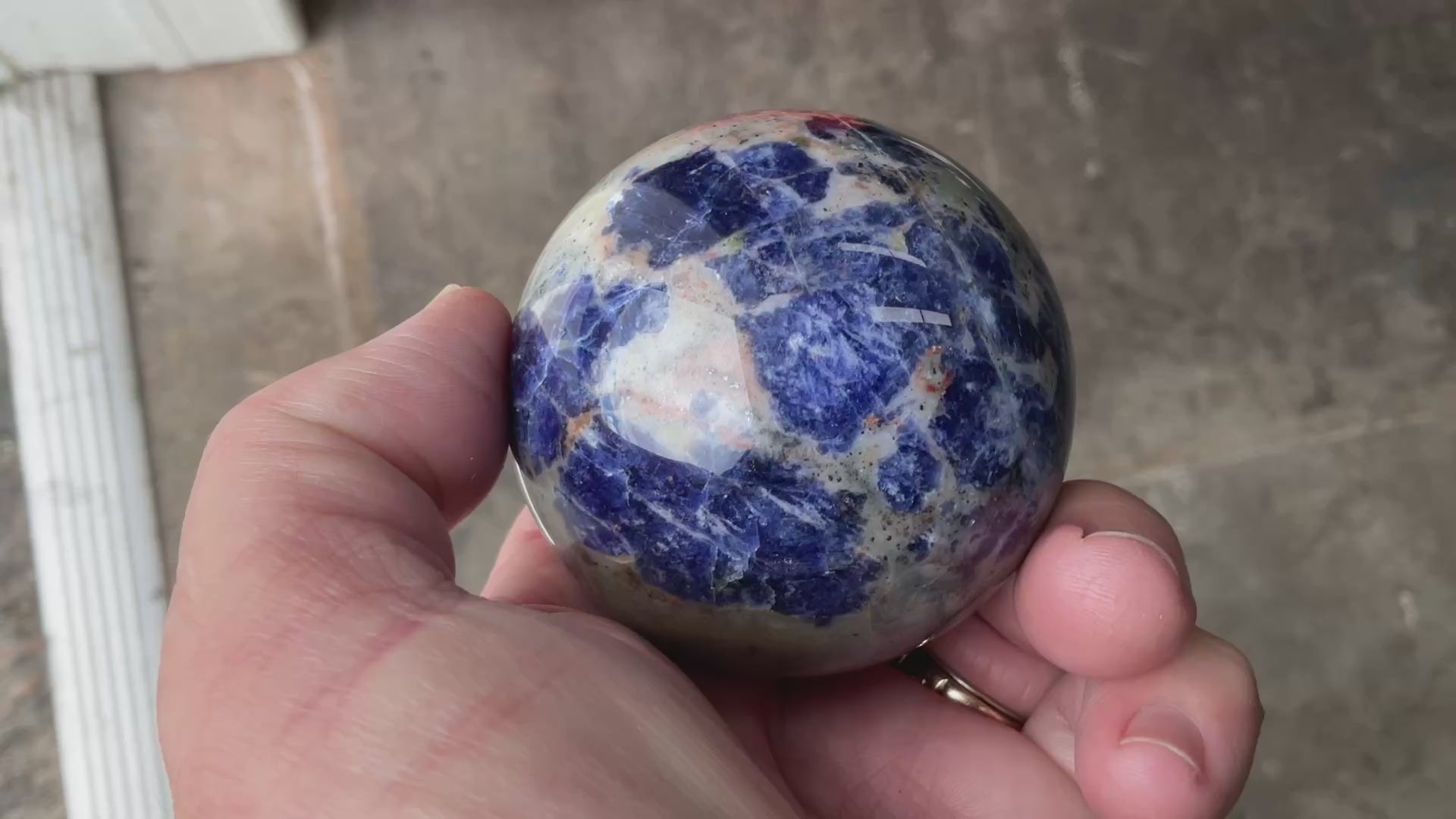 328g Sodalite Sphere C