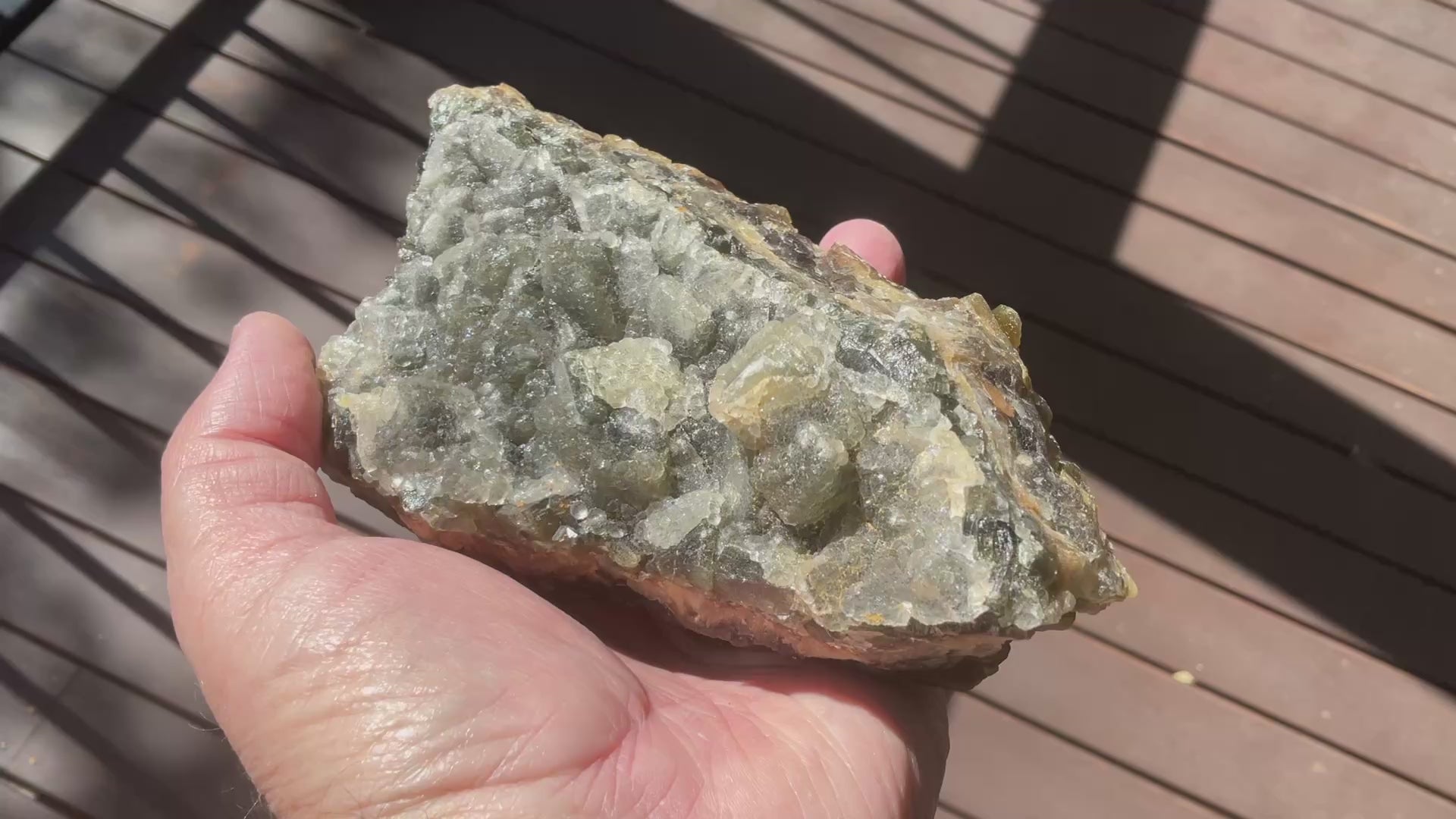 1162g Large Tabular Golden Baryte on Botryoidal Fluorite Specimen
