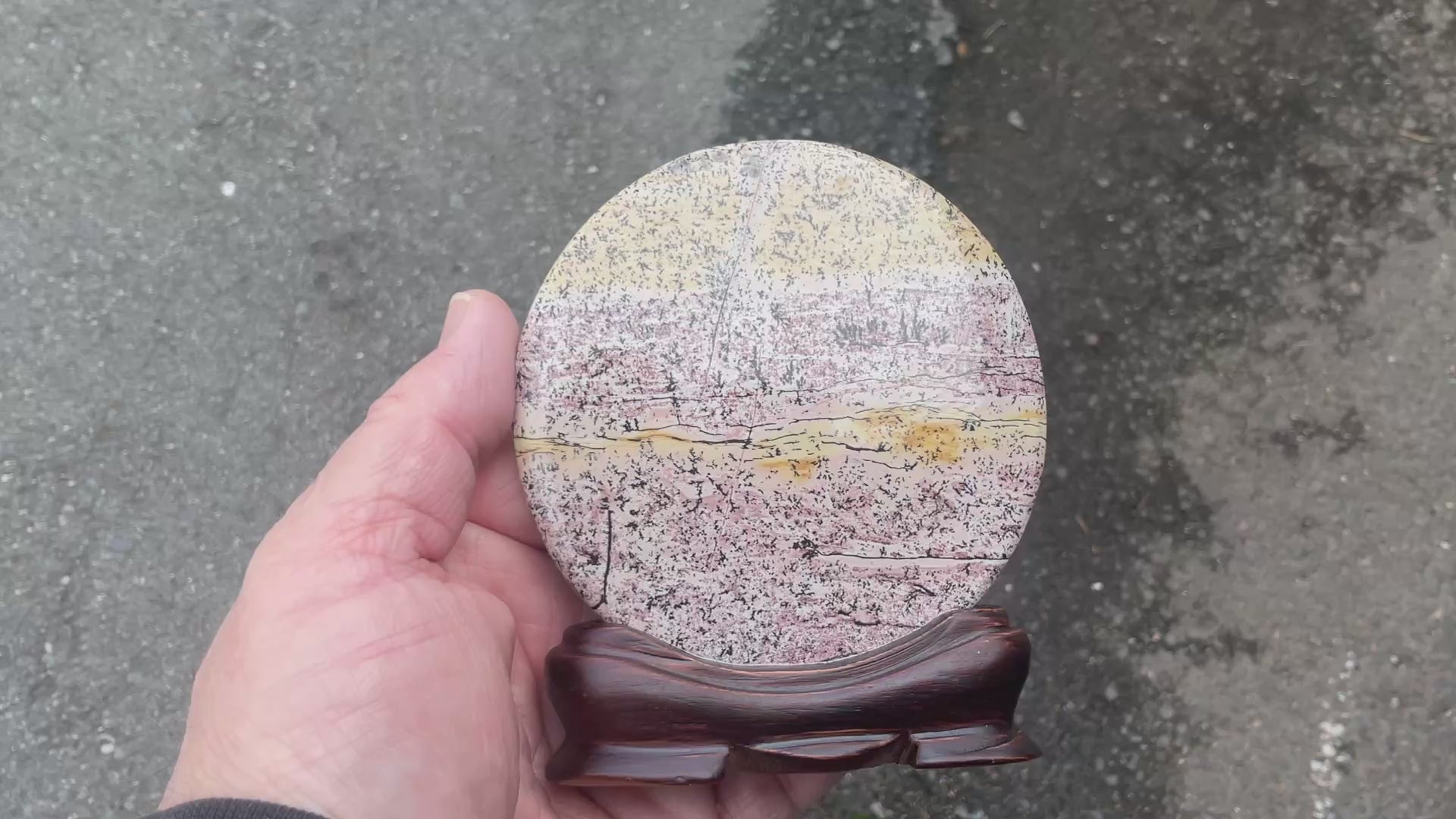 136g “Chinese Picture Jasper” display piece A