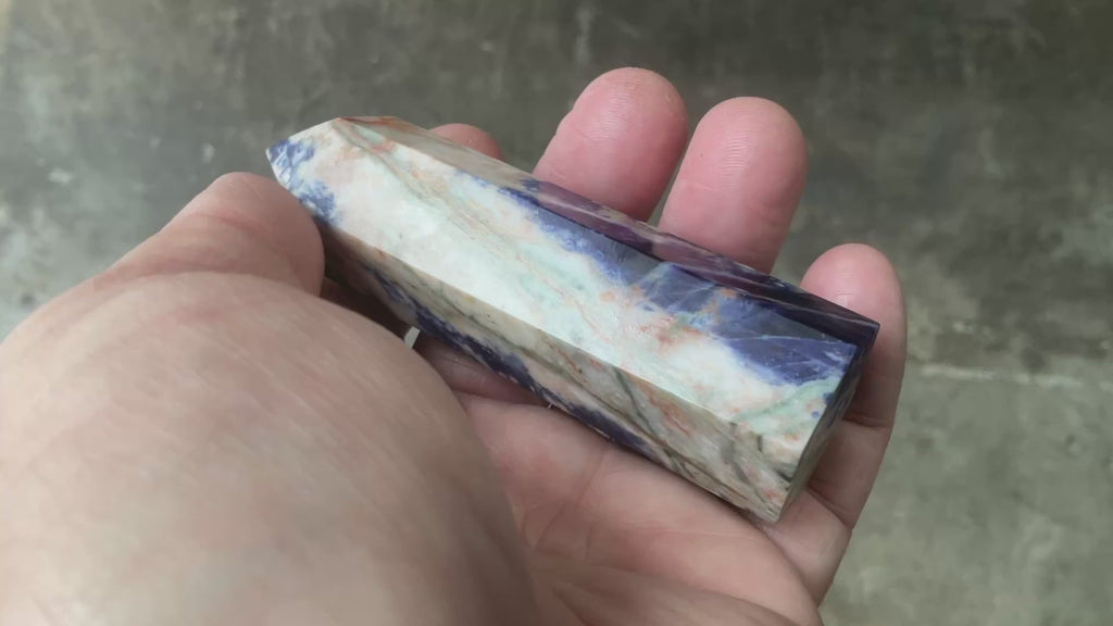 98g Sodalite with Sunstone Generator 3A