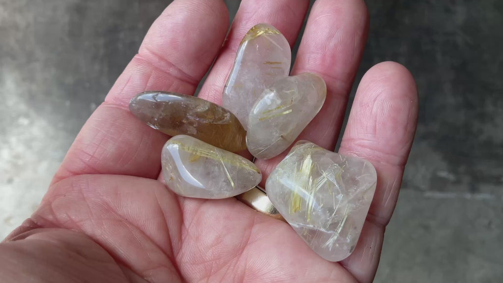 38g Golden Rutile Tumbled Group 3