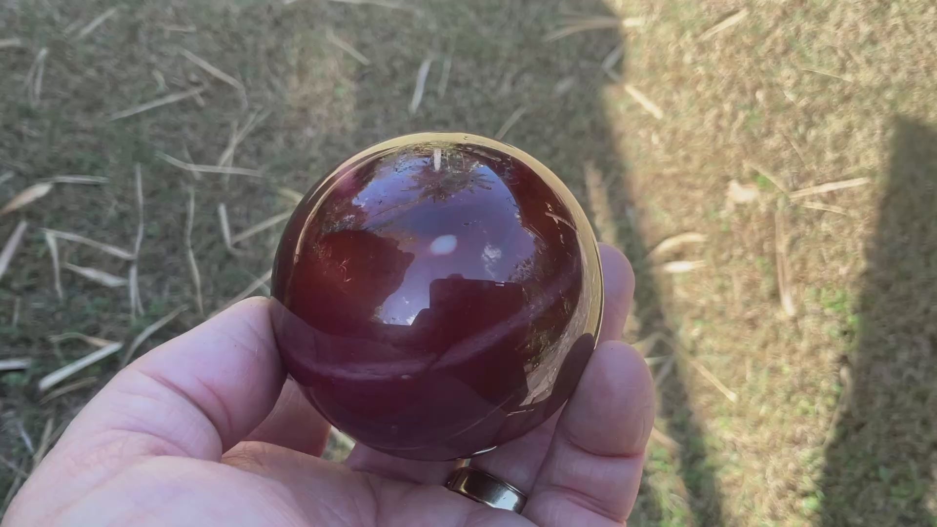 324g (5.7cm diameter) Mookaite Sphere 7B