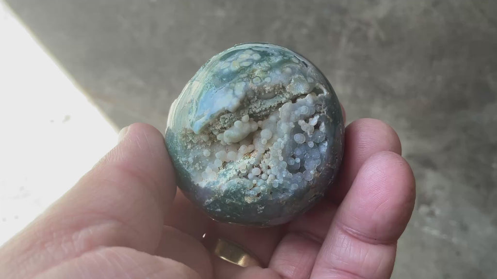 126g Grape Agate Sphere 1A