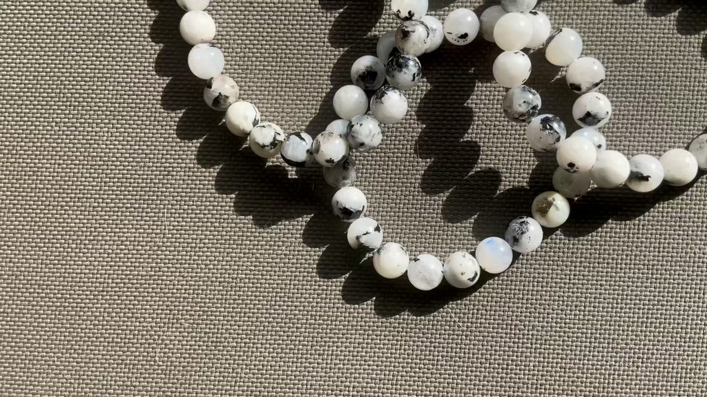 Rainbow Moonstone 8mm Bead Bracelet