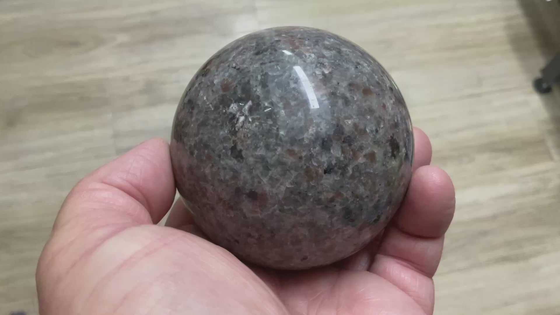 542g “Yooperlite” (Syenite Sodalite) Sphere 1C