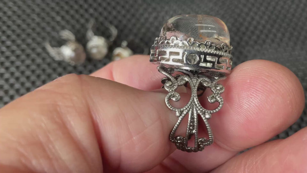 6g Lodelite Cabochon in Antique Style Ring Setting A