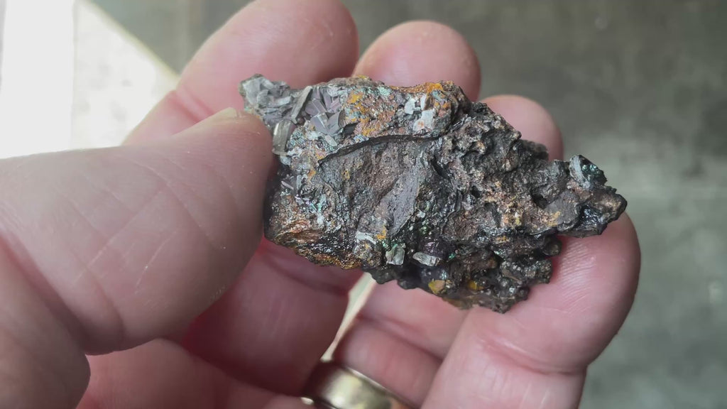 34g Goethite/Limonite with Selenite Crystals Specimen 4B