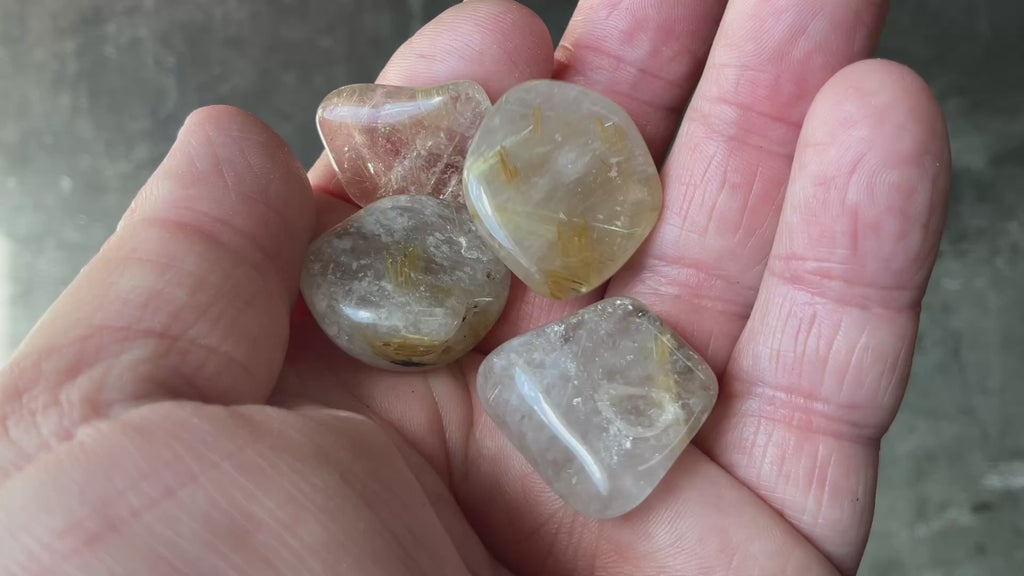 38g Golden Rutile Tumbled Group 4