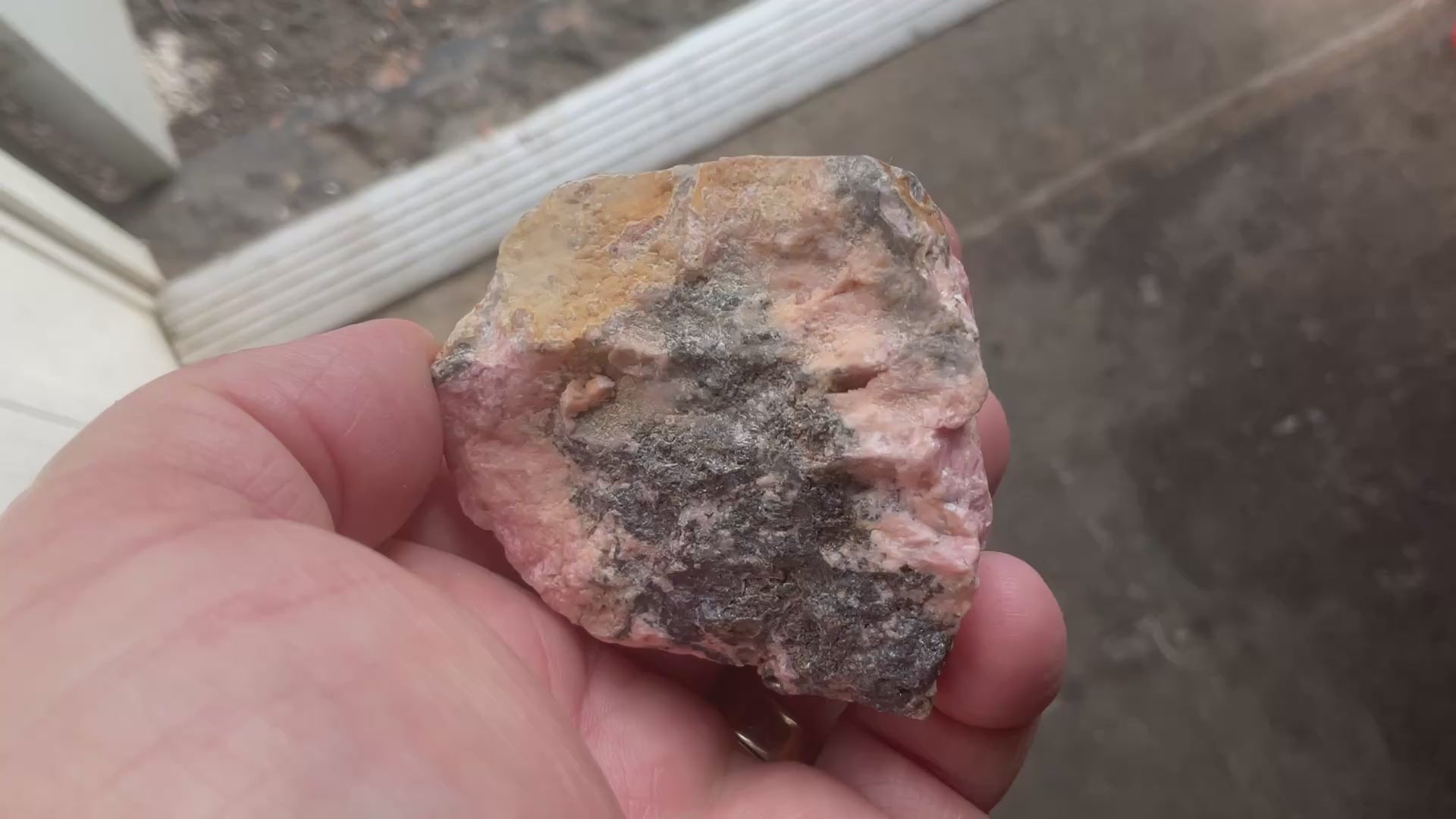 170g Rhodochrosite Polished Stalactite Specimen A